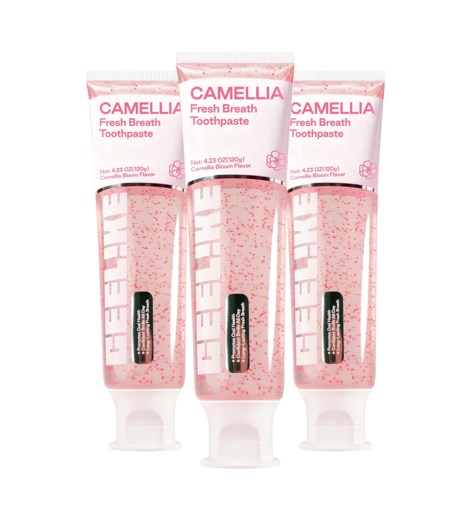 CEELIKE Camellia Fresh Breath Toothpaste Natural Floral Flavor for Long - Lasting Oral Freshness Enriched with Plant Extracts 4.23 Oz (3 Pack) - Buy Online on GoSupps.com
