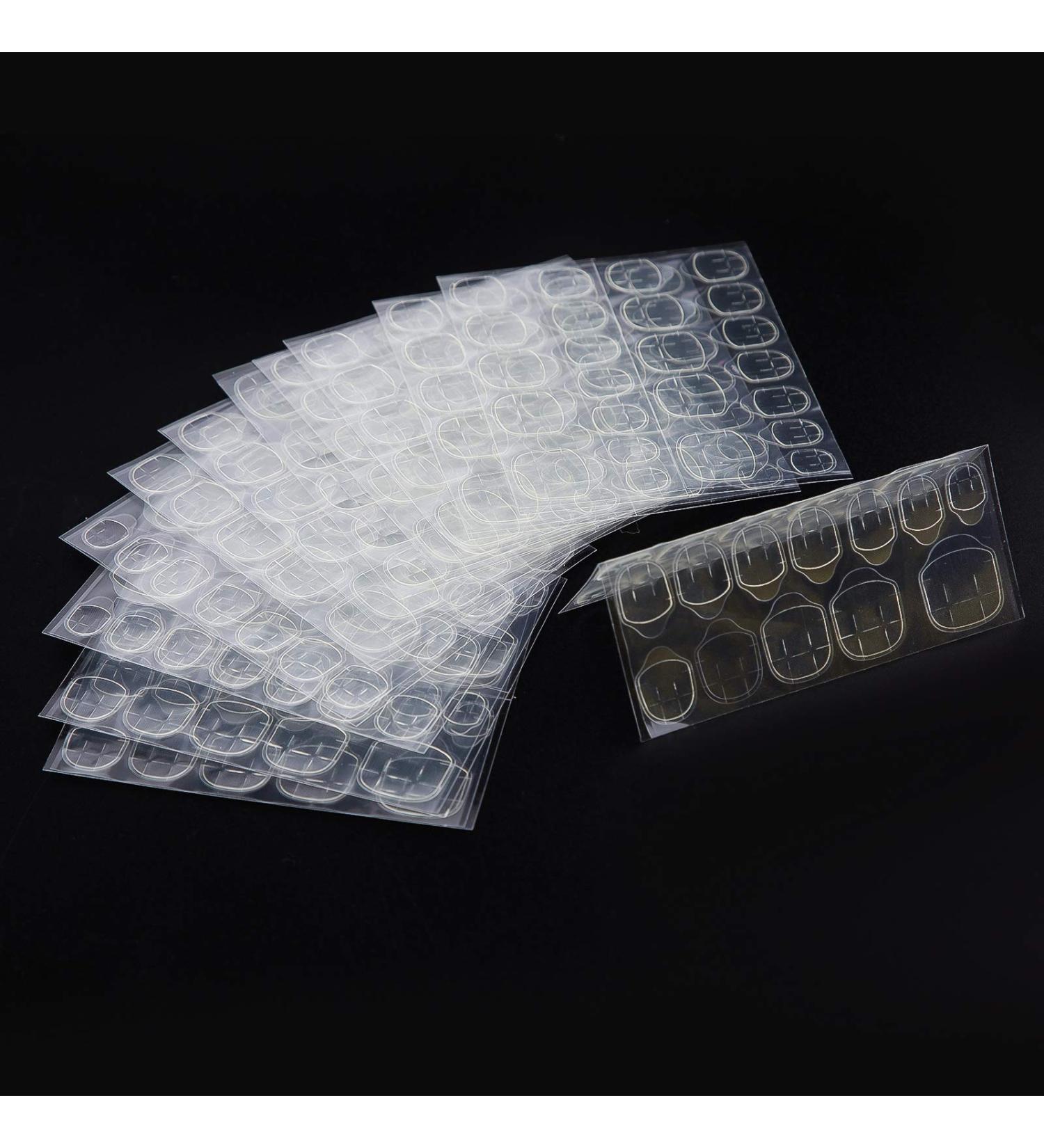 SAVITA 10 Sheets/240pcs Double Sided Nail Adhesive Tabs Waterproof Breathable Jelly Adhesive Tab Glue Sticker for Fake Nails - Buy Online on GoSupps.com