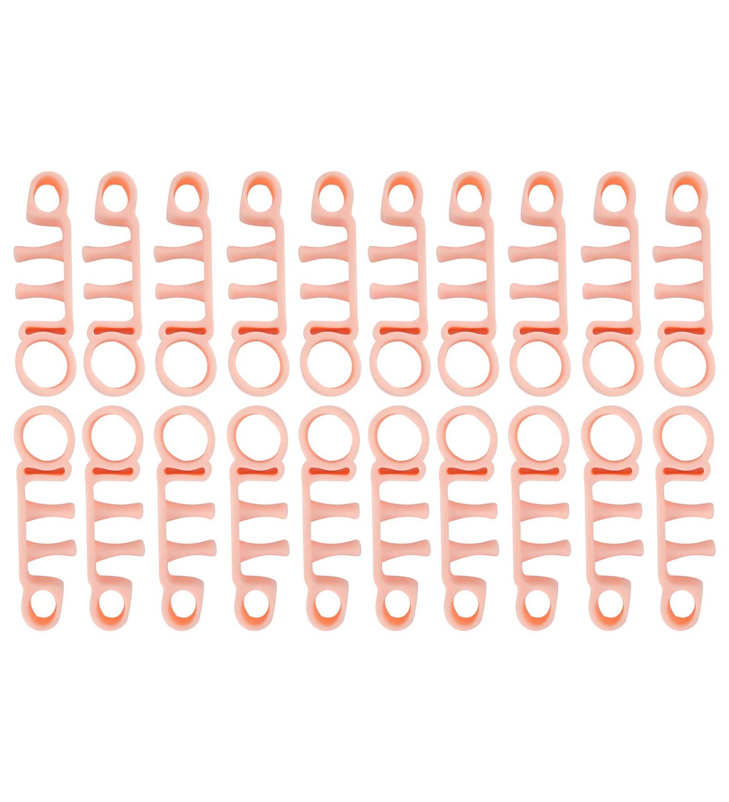 10 Pairs Unisex Brightening Toe Separator for Hallux Valgus & Hammer Toe - Corrector Tool - Buy Online on GoSupps.com