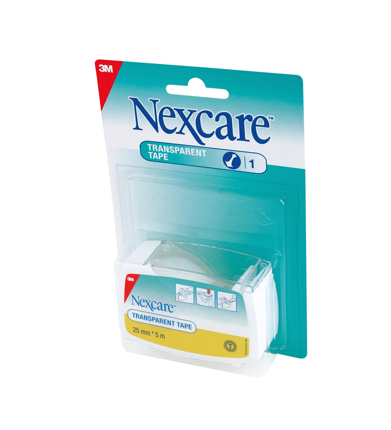 Nexcare 5 m x 25 mm Transparent Tape - Pack of 1 5 m x 25 mm (Pack of 1) Transparent tape