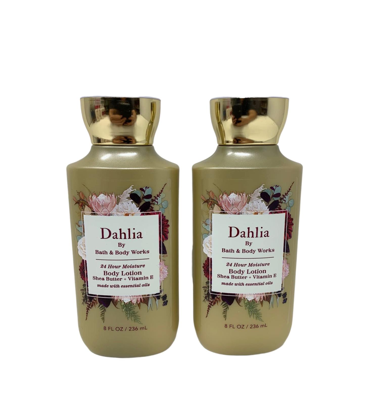 Bath and Body Works Dahlia Super Smooth Body Lotion Sets Gift For Women 8 Oz -2 Pack (Dahlia)