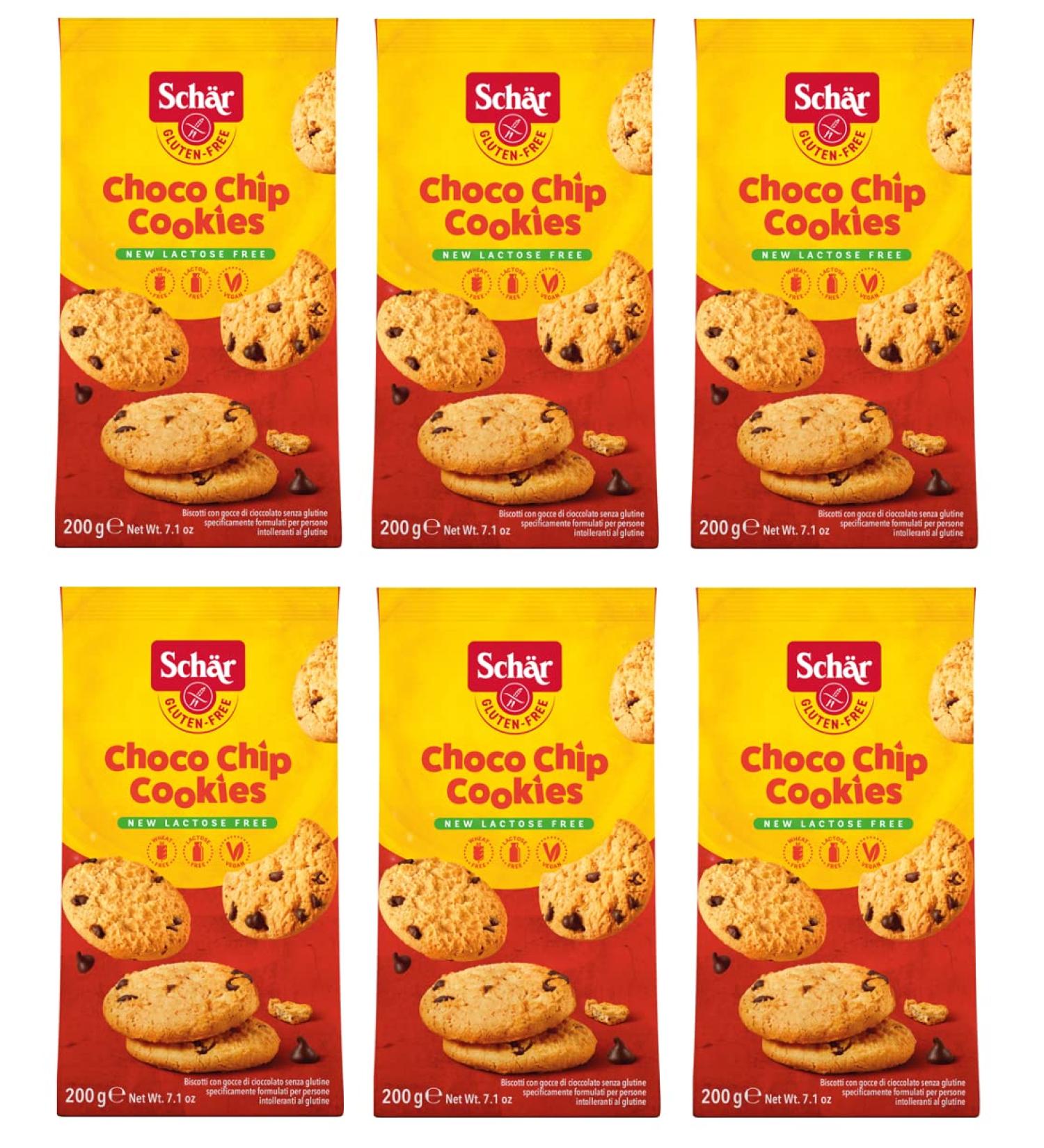  Sch r Sch r Chip Biscuits Gluten-Free with Chocolate Drops 200 g Pack of 6 - Buy Online on GoSupps.com
