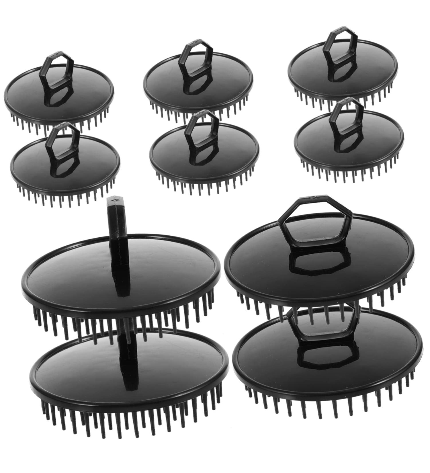 BESPORTBLE 10Pcs Adjustable Head Massage Brush Portable Shampoo Brush for Deep Cleansing Relaxation Ergonomic Design for Home Travel - Buy Online on GoSupps.com