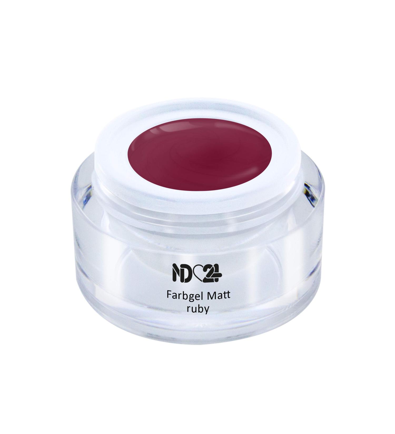 UV LED Color Gel - Gel Matt Ruby Red - Studio Quality - Made in Germany - 5ml - International Shipping Available - Buy Online on GoSupps.com