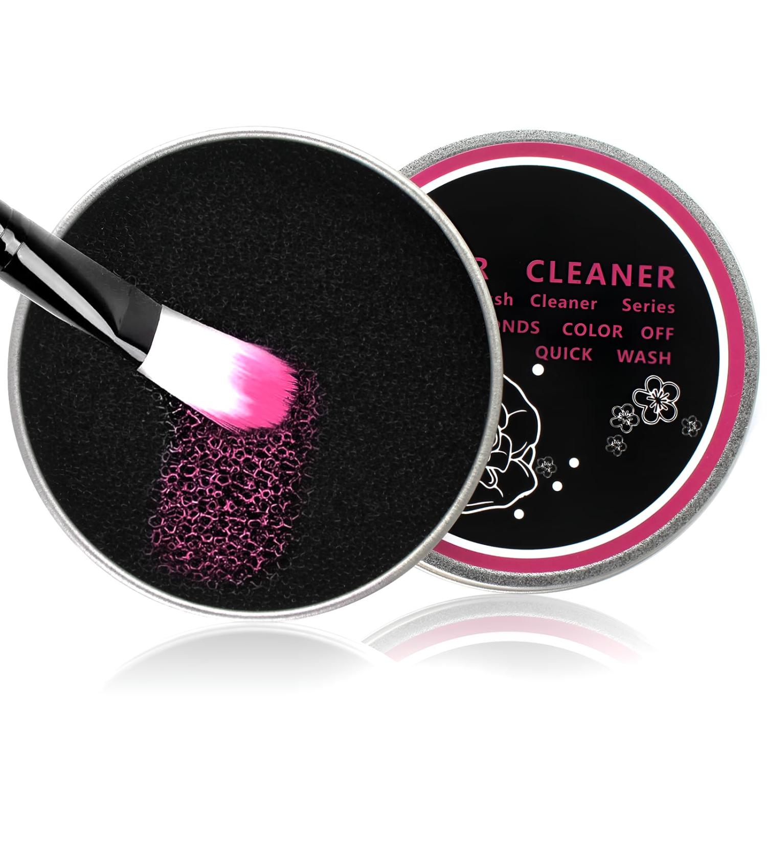 Color Removal Sponge for Dry Makeup Brush - Quick Waterless Cleaner | Compact Travel Size - Effortlessly Removes Makeup Shadow - Buy Online on GoSupps.com