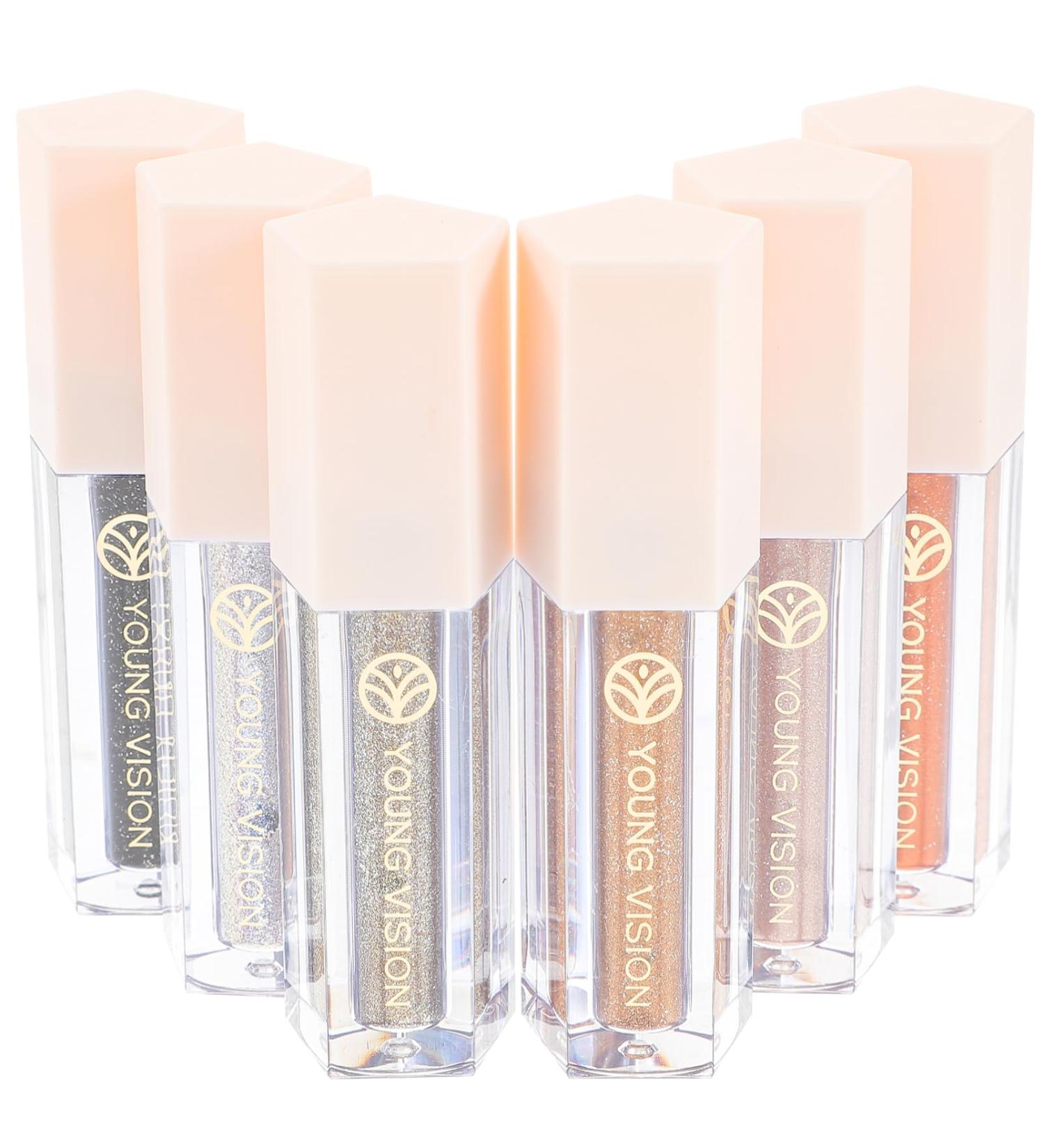 Outanaya 6pcs Eye Shadow Set Korean Glitter Eyeshadow Liquid Eyeshadow Miss Highlighter Pearlescent 1 count (Pack of 1) As Shown - Buy Online on GoSupps.com