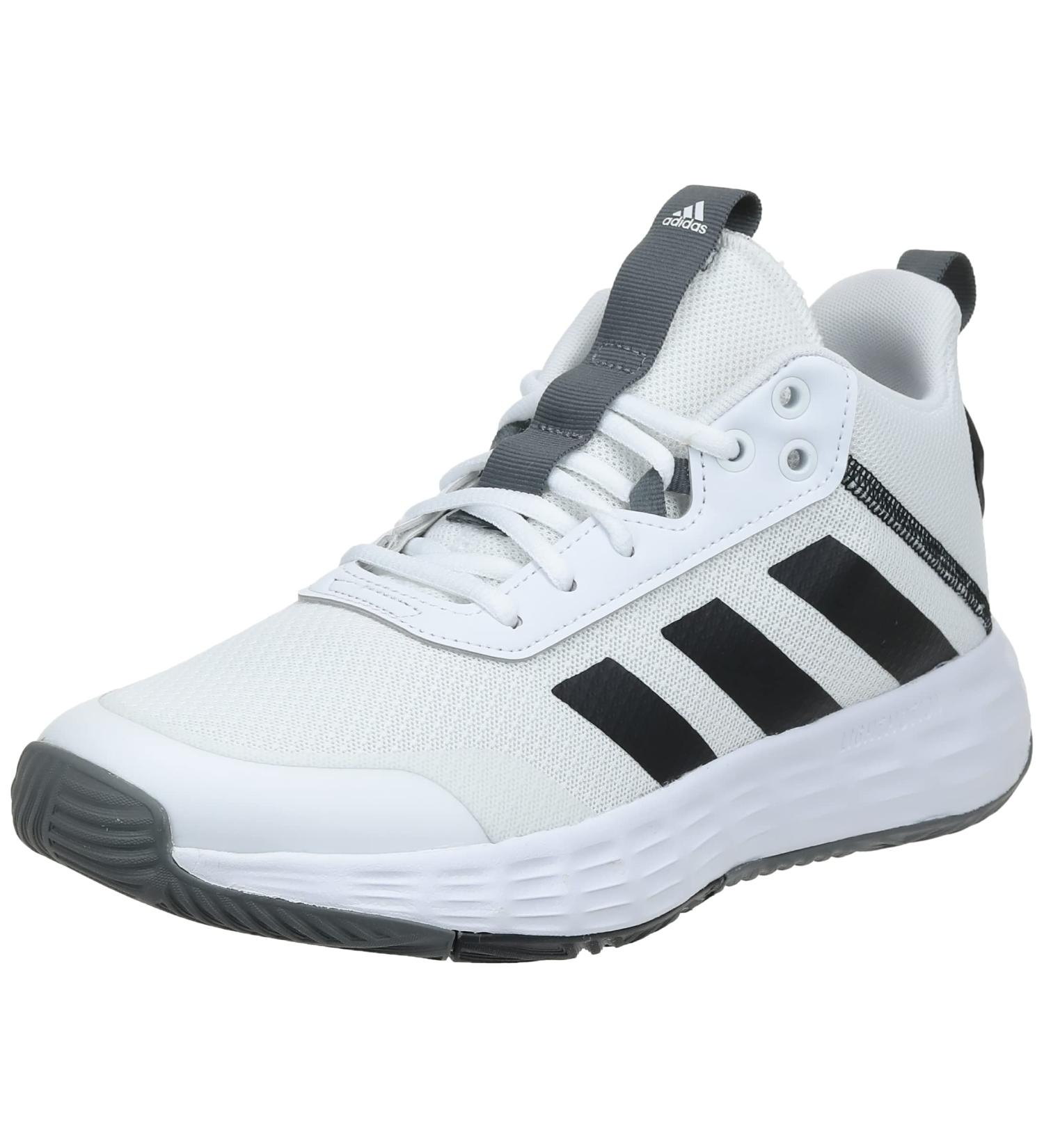 adidas Men's Own The Game 2.0 Basketball Shoe - White/Black/Grey (Size 12) - Buy Online on GoSupps.com