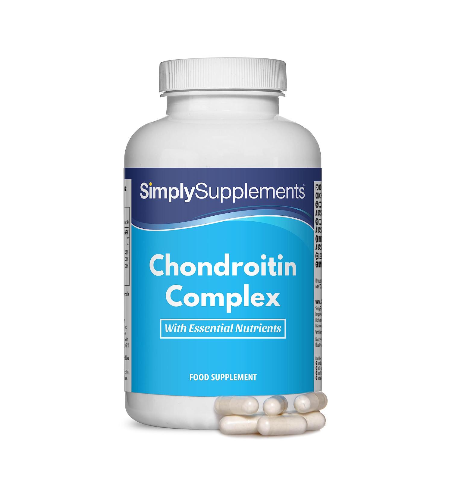 Buy Chondroitin Complex 180 Capsules - 3 Month Supply | SimplySupplements - International Shipping Available - Buy Online on GoSupps.com