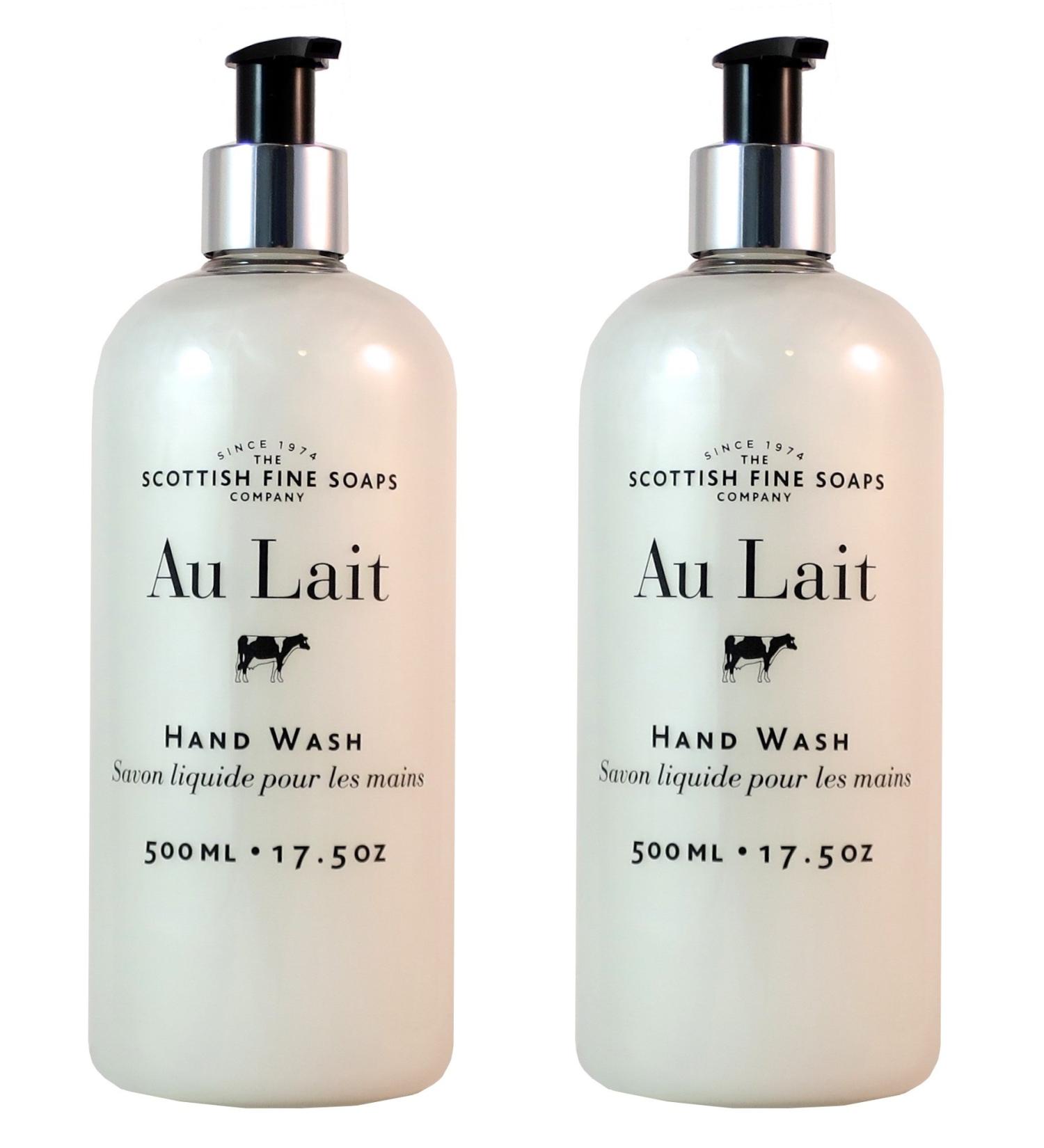 Scottish Fine Soaps Au Lait Liquid Hand Wash - 500ml/17.5 oz (2-Pack)
