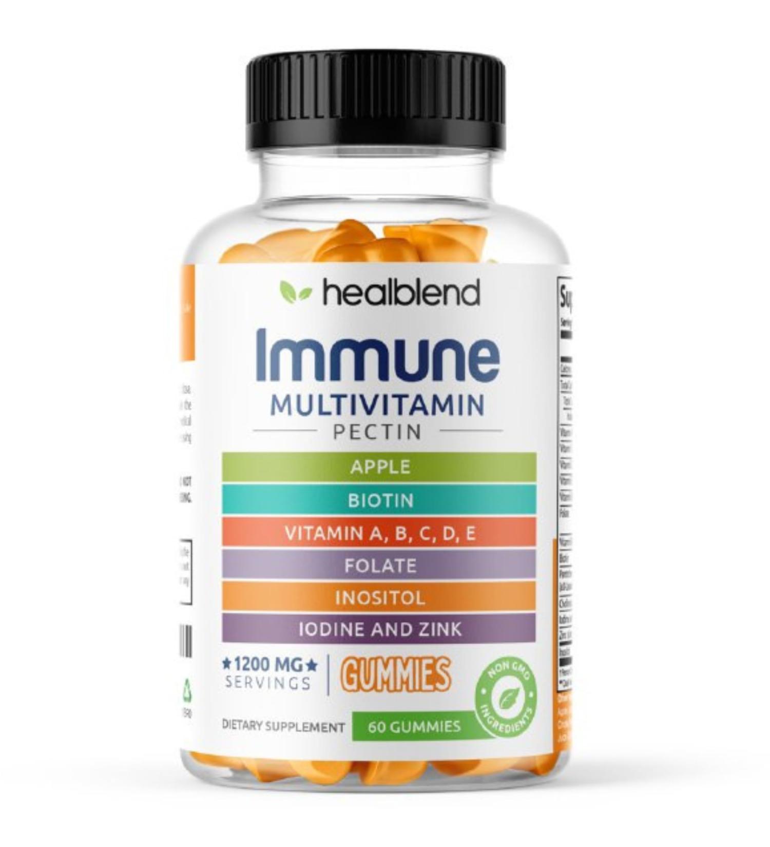 healblend Power-Packed Multivitamin Bear Gummies for Adult | Vitamins C D3 B6 B12 Iron Zinc - Buy Online on GoSupps.com