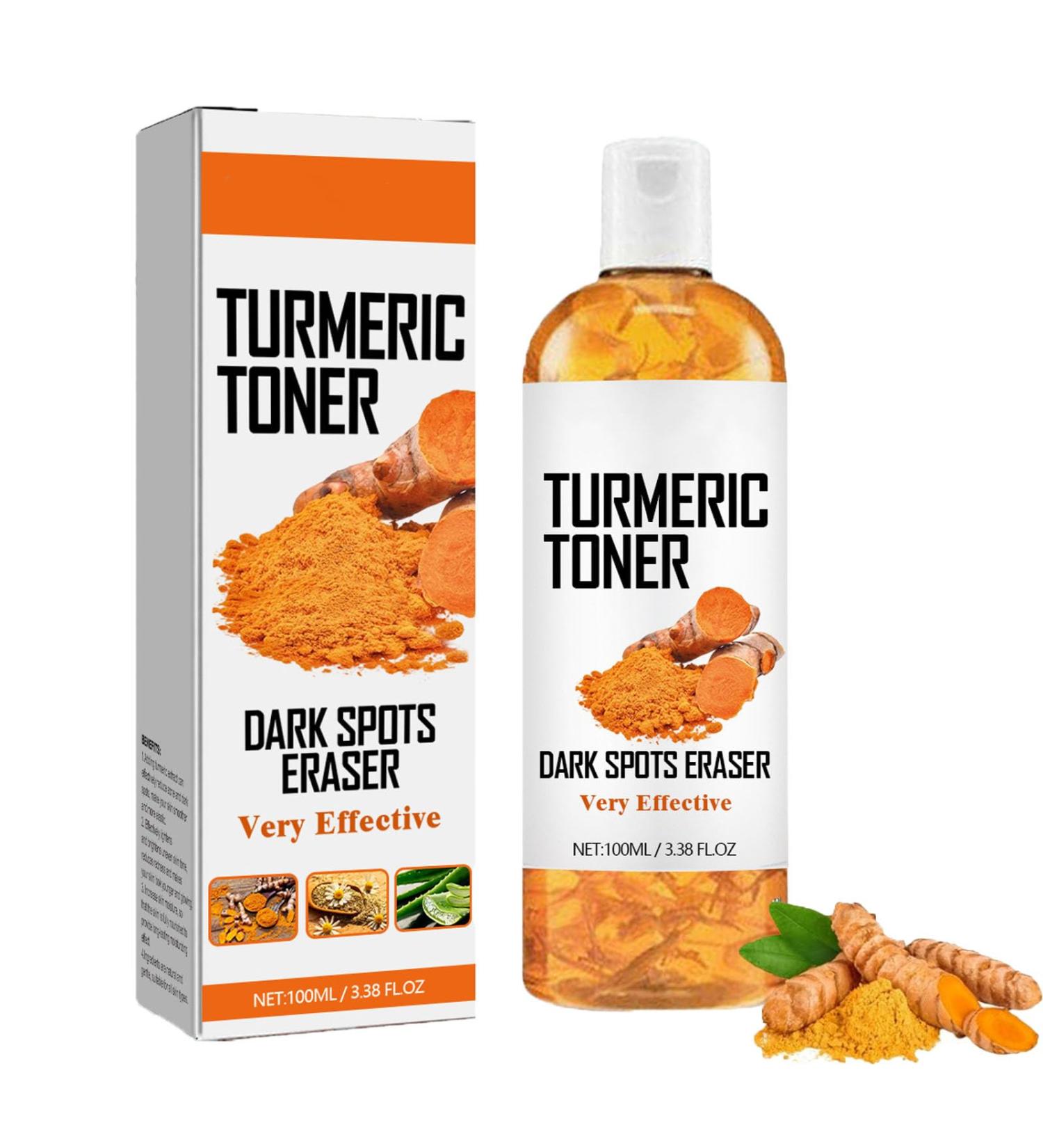 Lotion tonique au curcuma hydratante en profondeur claircissante att nue les taches brunes et les taches de rousseur uniformise le teint resserre les pores r paratrice anti- ge (1pcs) - Buy Online on GoSupps.com