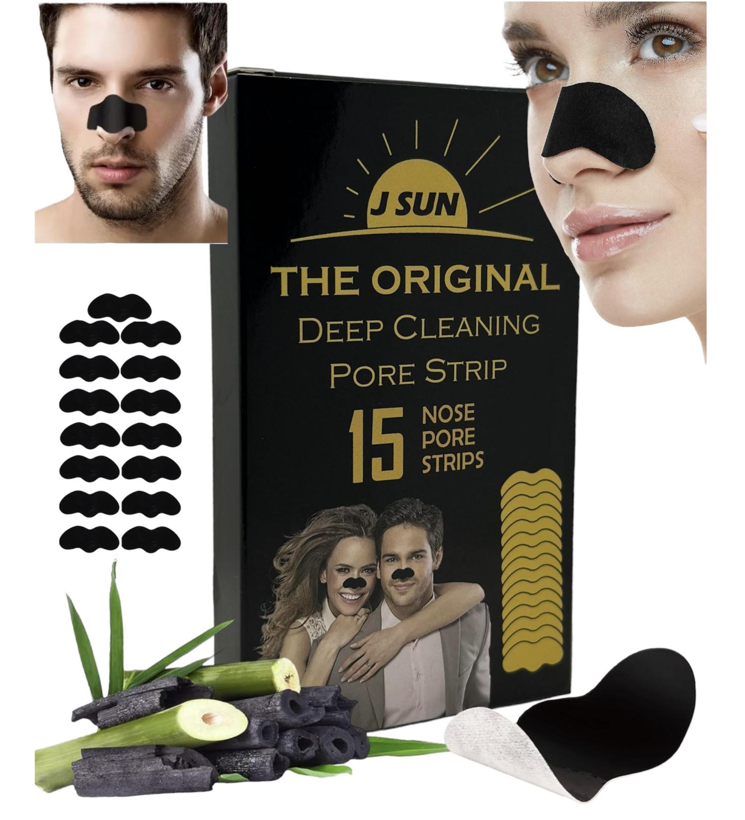 Nose Strips for Blackheads - 15 Pack Pore Strips for Men & Women - Effective Blackhead Removal - Buy Online on GoSupps.com