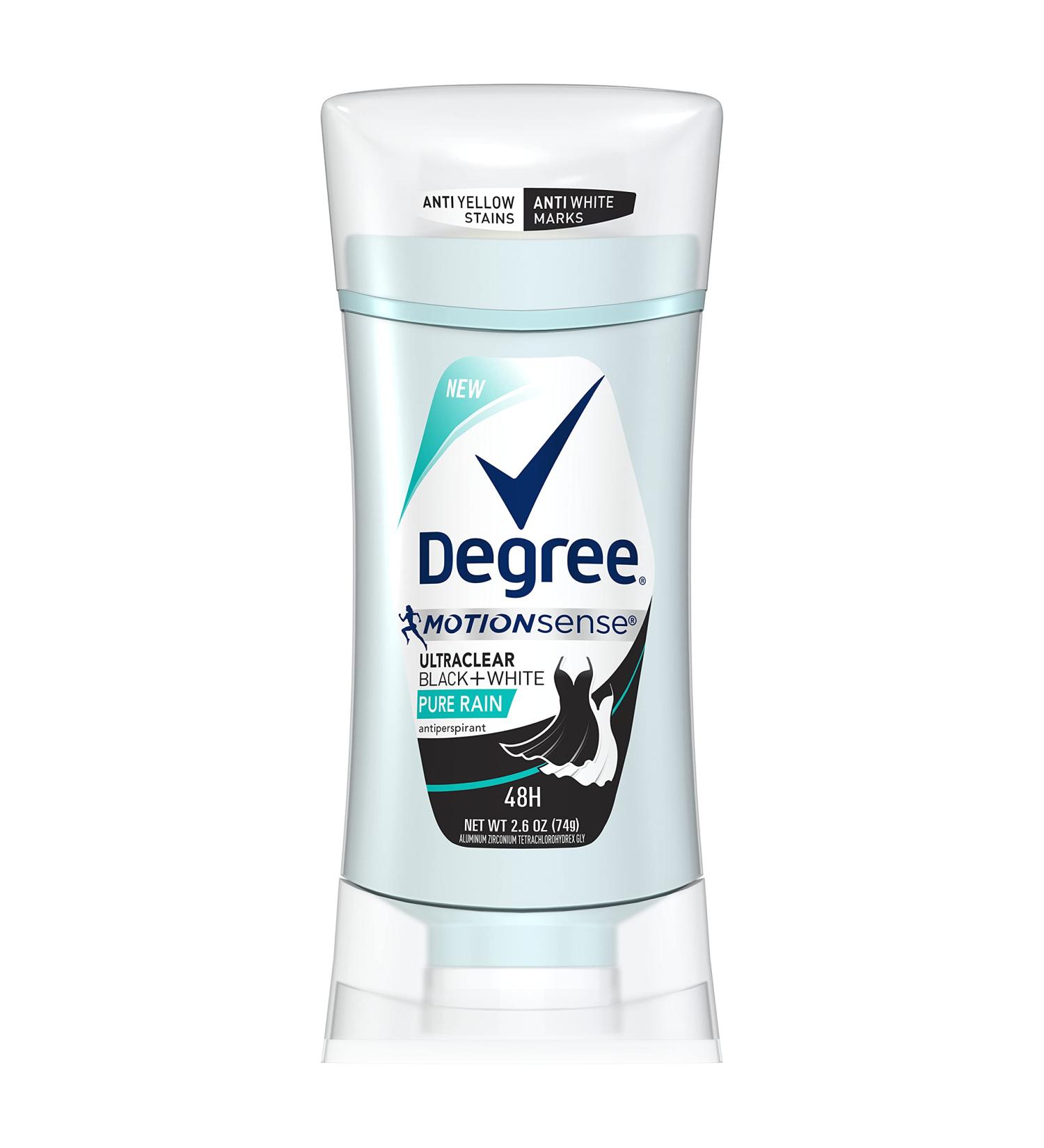 Degree Women UltraClear Antiperspirant Deodorant Black+White Pure Rain 2.6 oz - Pack of 1 - Buy Online on GoSupps.com