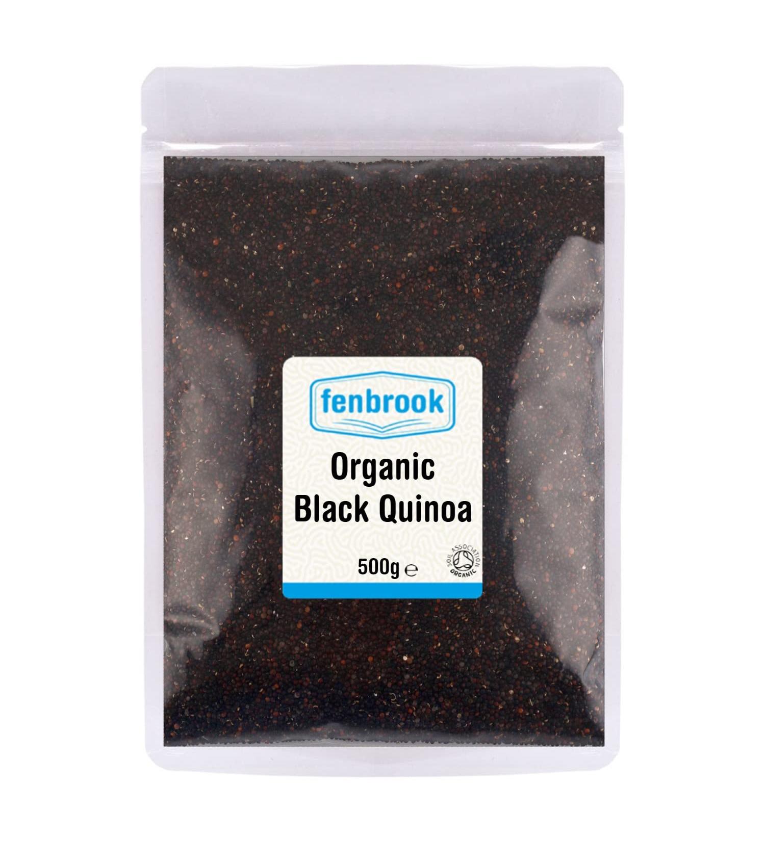 Organic Black Quinoa 500g Certified Organic by Fenbrook Organic - Buy Online on GoSupps.com