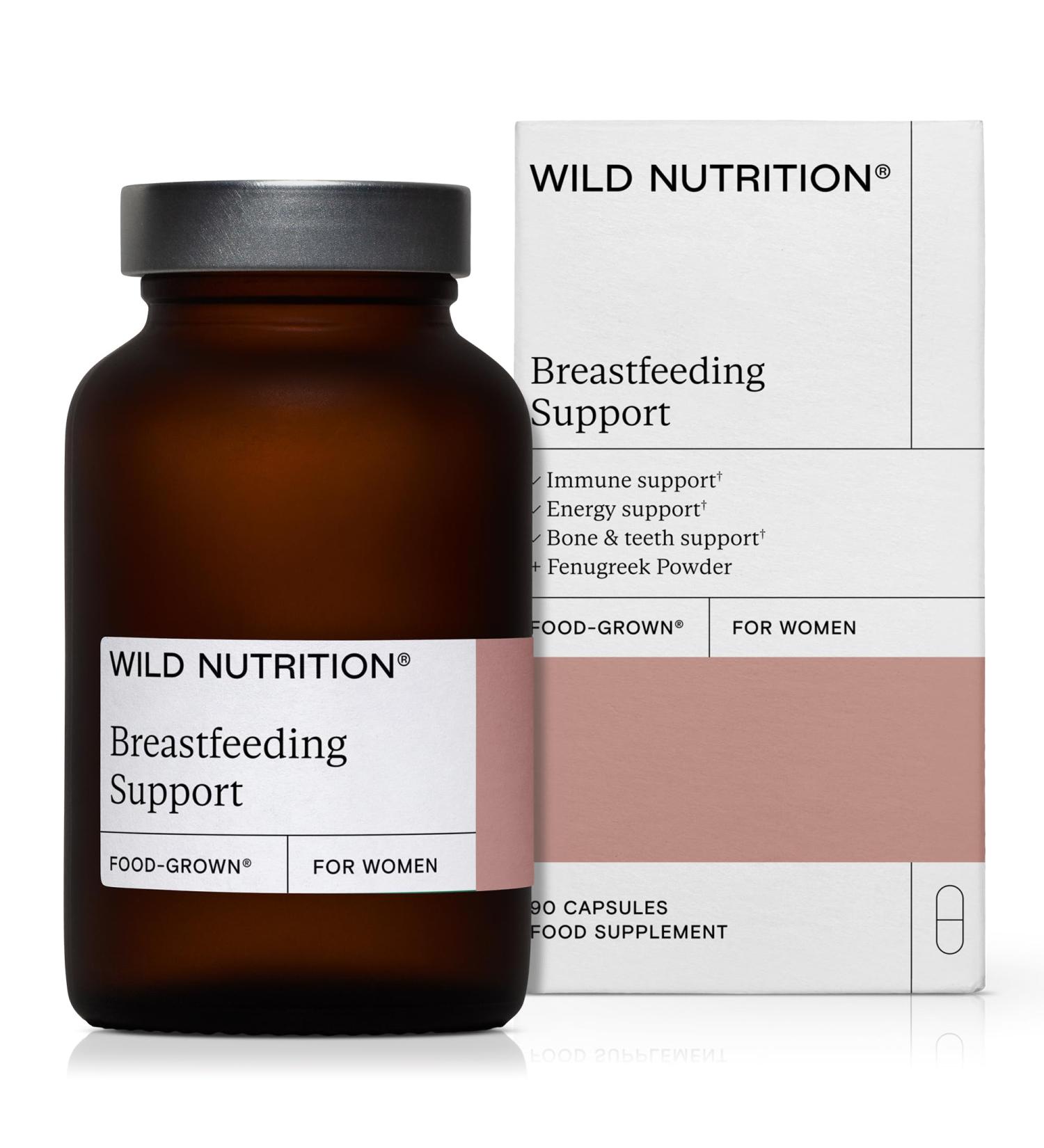 Wild Nutrition Food-Grown Breastfeeding Vitamins | Post Natal Energy & Immune Support | 90 Capsules - Buy Online on GoSupps.com