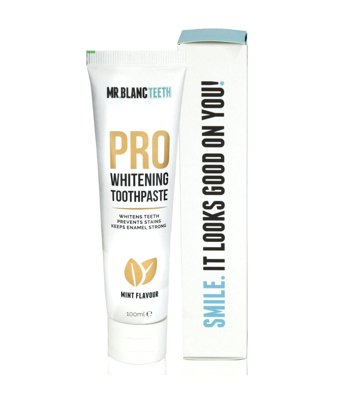 Mr Blanc Teeth Pro Whitening Toothpaste 100ml | Buy Now for Bright Smiles | International Shipping Available - Buy Online on GoSupps.com