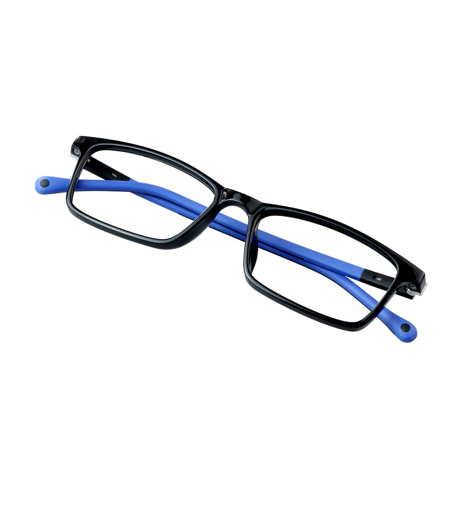 Vision Global Blue Light Blocker Glasses for Men & Women - Stylish Square Frame Anti-Eye Strain Glare-Free Computer Reading Glasses (Dark Blue 2.75x) - Buy Online on GoSupps.com