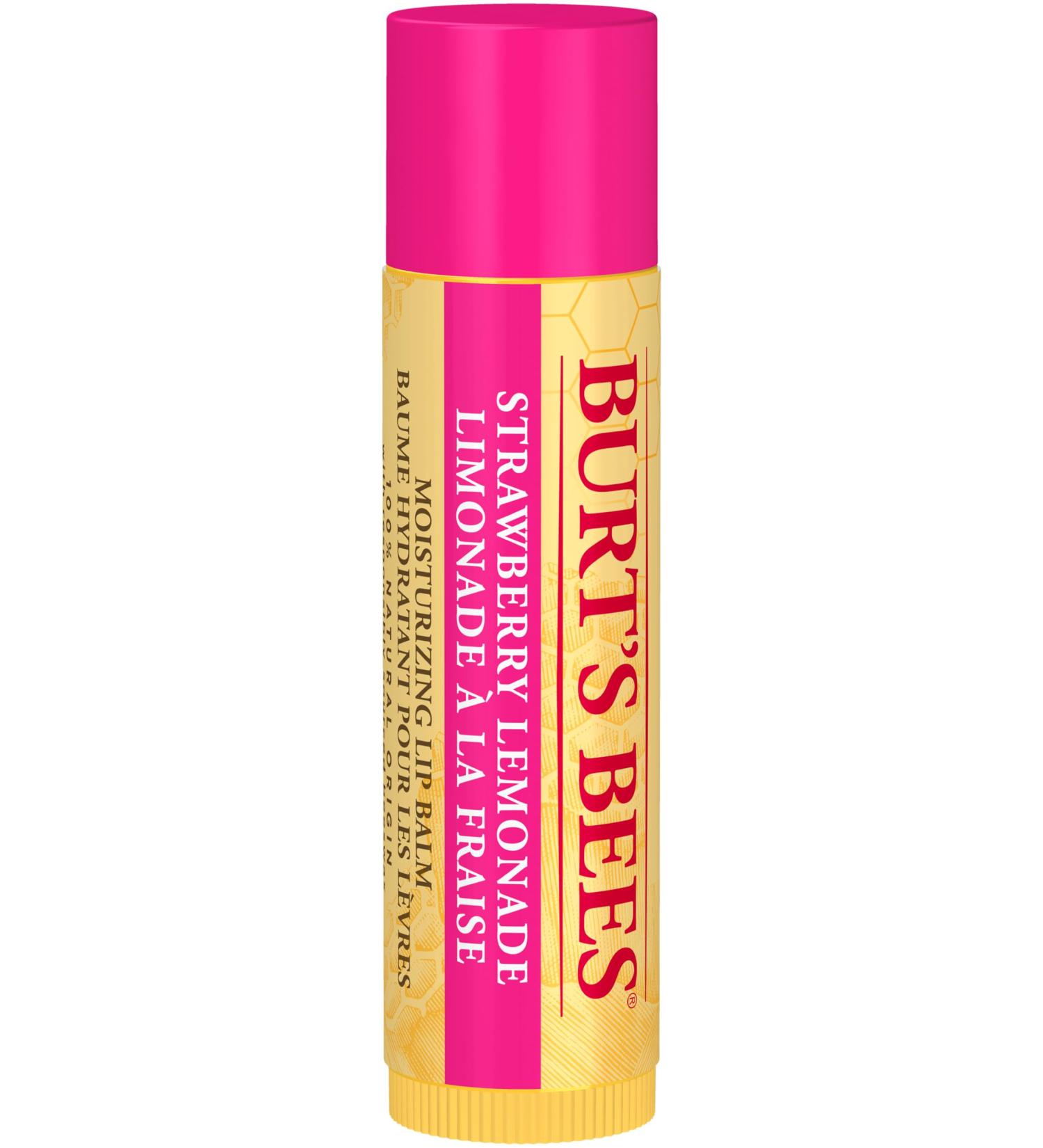 Burt s Bees 100% Natural Origin Moisturizing Lip Balm Strawberry Lemonade Lip Balm - Buy Online on GoSupps.com