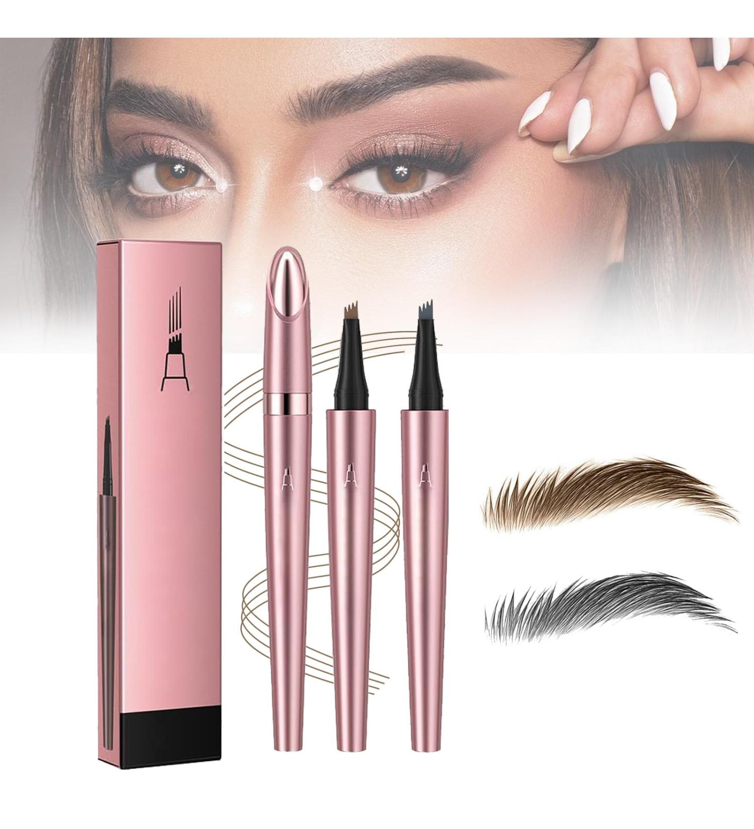 2024 New Magic Eyebrow Pencil 3D Waterproof Microblading Eyebrow Pen 4 Tip Microblade Eyebrow Pen Long-Lasting Natural Fine Stroke Eyebrow Pen (2pc-3) - Buy Online on GoSupps.com