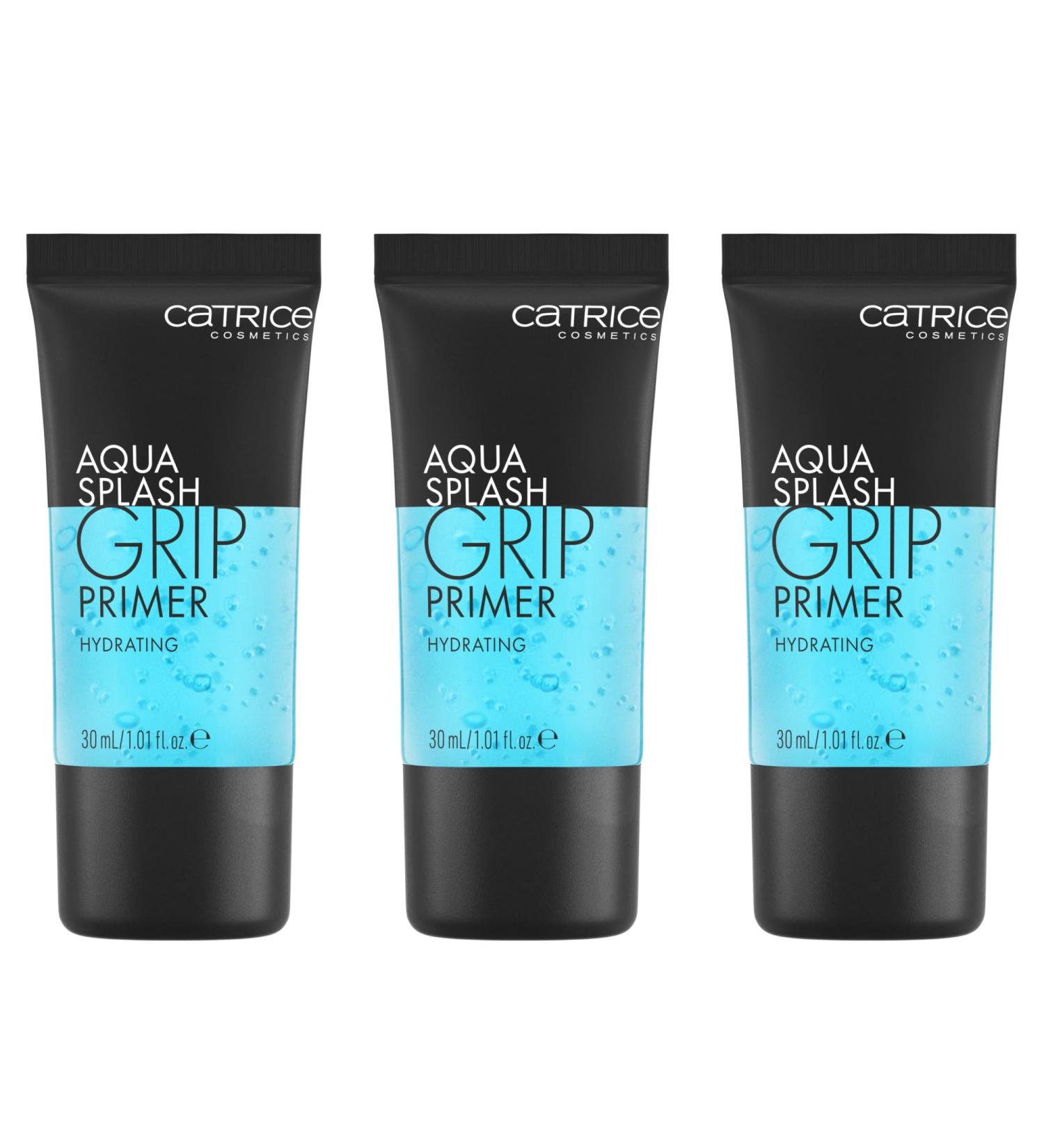  Catrice Catrice Aqua Splash Grip Primer 3-pack of long-lasting fresh moisturizing primers for dry skin vegan oil-free paraben-free nanoparticle-free 3 x 30 ml - Buy Online on GoSupps.com