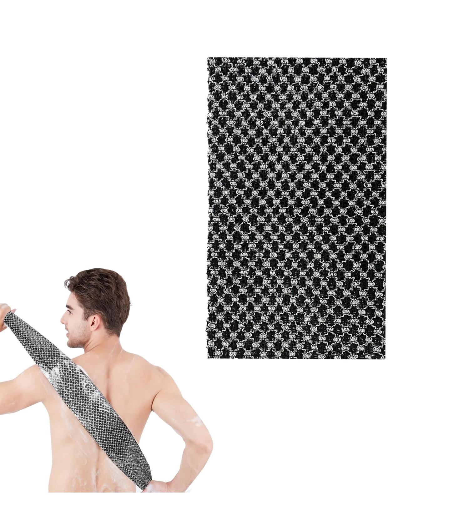 LIAMGUS exfoliating Towel Japanese exfoliating Towel exfoliating Cloth Japanese Bath Wash Scrub Cloth 3D Texture Fluffy Foam Lather Back Scrubber Dead Skin Removal Soft and Smooth Skin - Buy Online on GoSupps.com