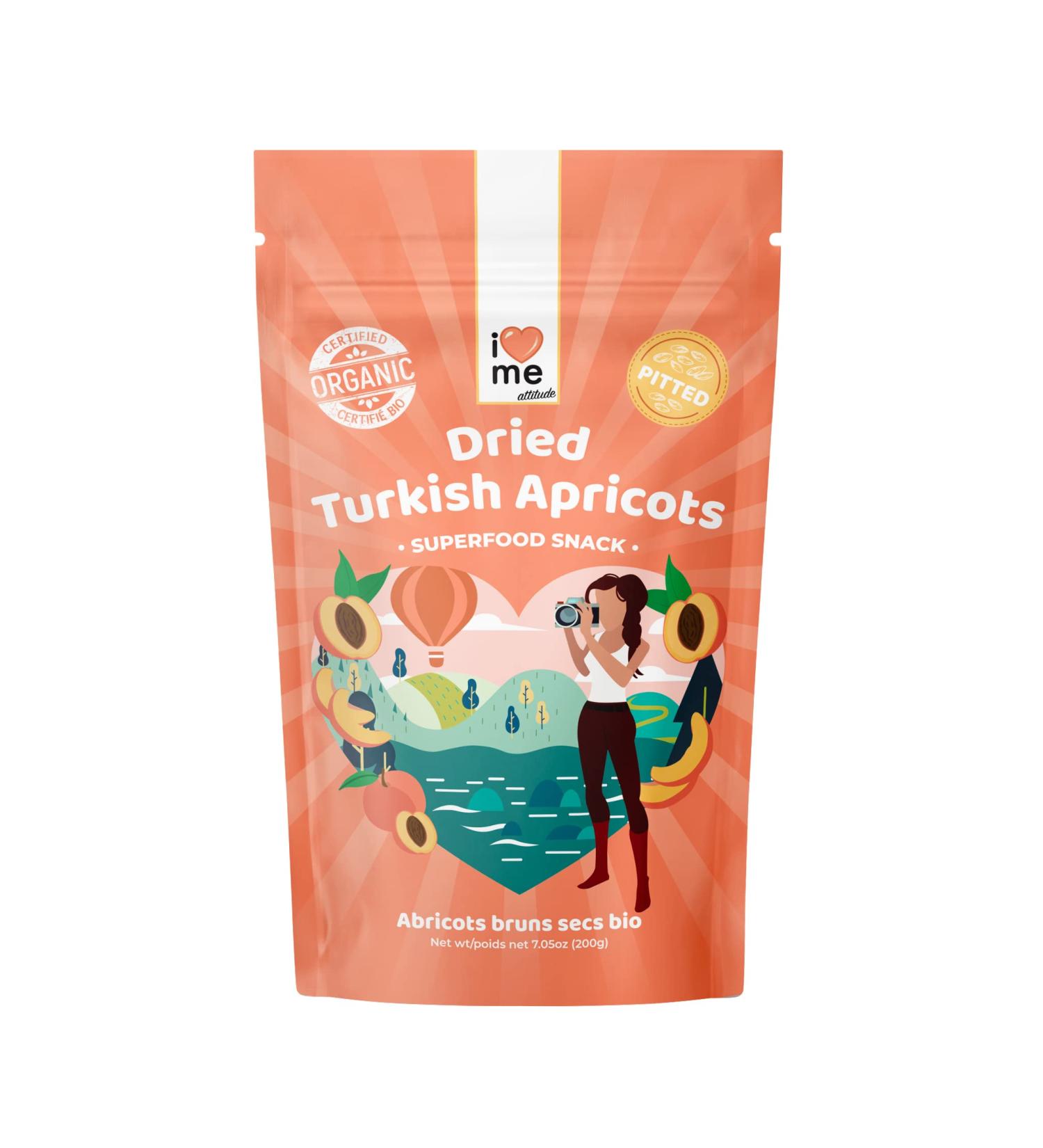 Sun-dried organic Turkish apricots unsulphurized