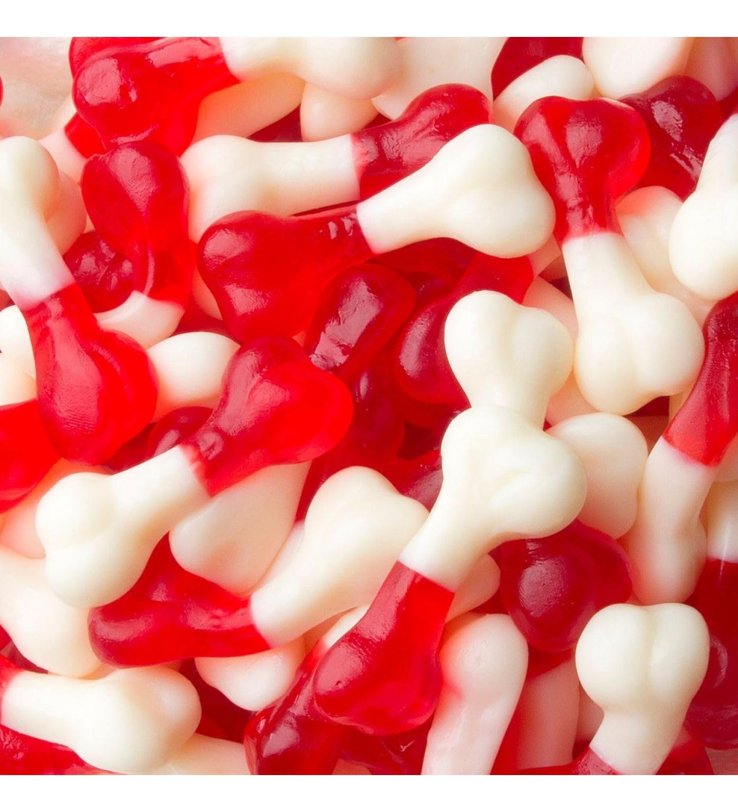 Original Gummy Bones Retro Sweets Victorian Gift Jar By Candy & Cocoa - Classic Sweets Traditional Taste