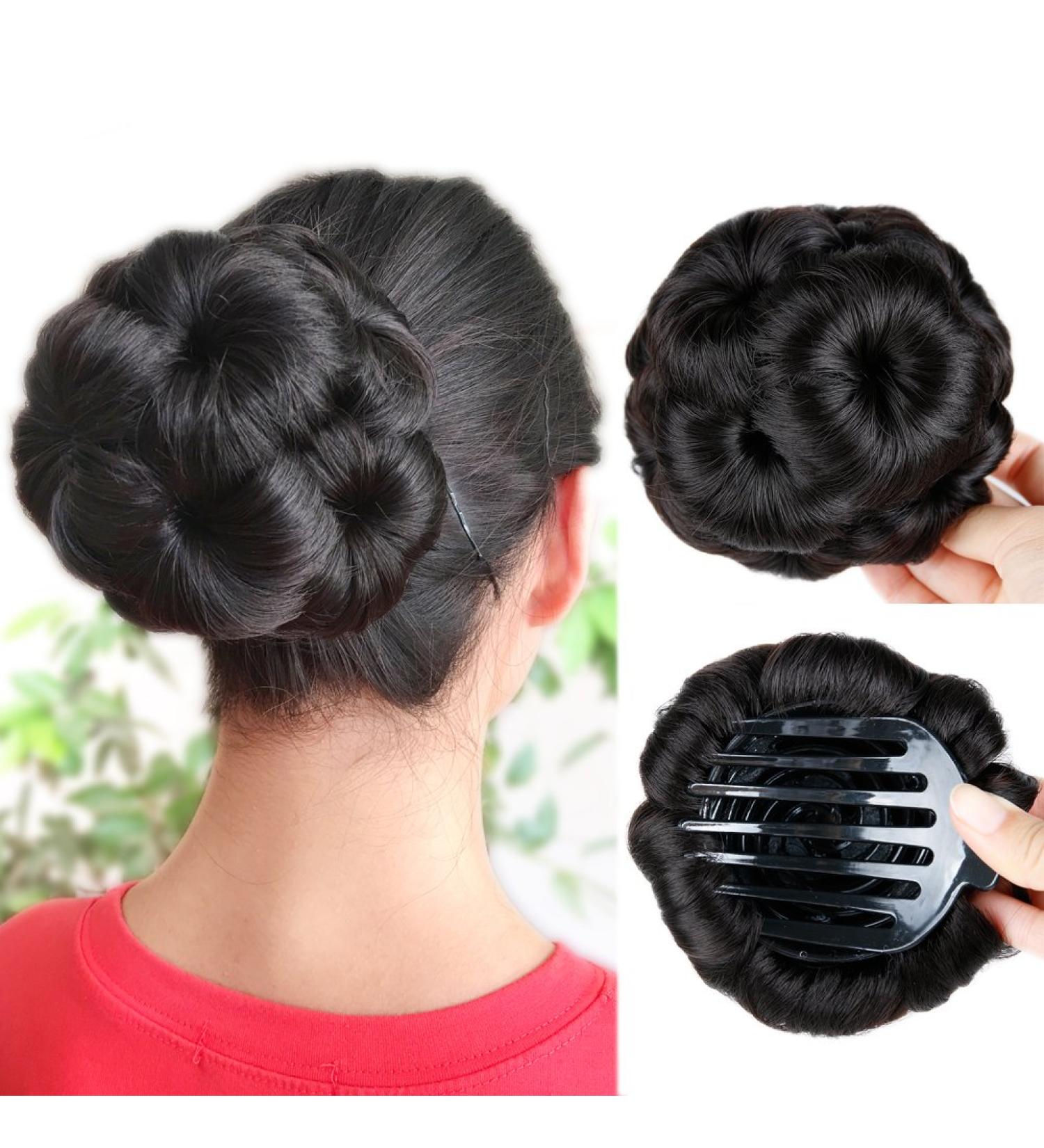 HANNE Synthetic Chignon Ponytail Hair Extension - Natural Black - Buy Online on GoSupps.com