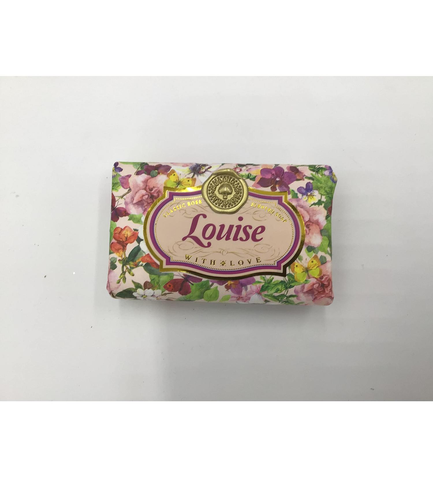 Louise - Gift Soap Bar For Her Birthday Rose Scent Mum Grandmother Cleanser Lather Present Girl
