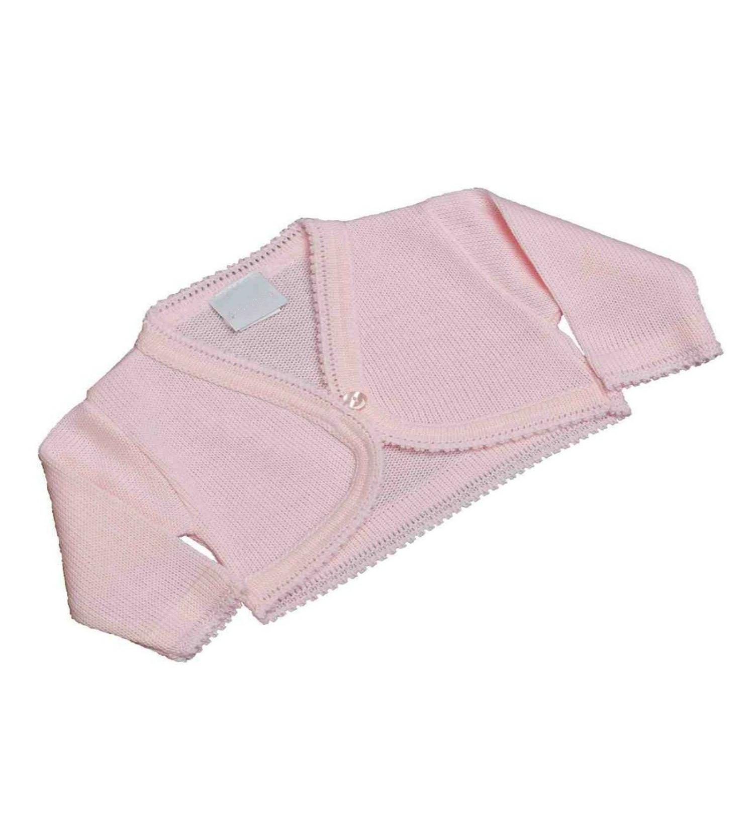 Baby Girls Knitted Bolero Cardigan by Dandelion (6-12 Months Pink) 6-12 Months Pink