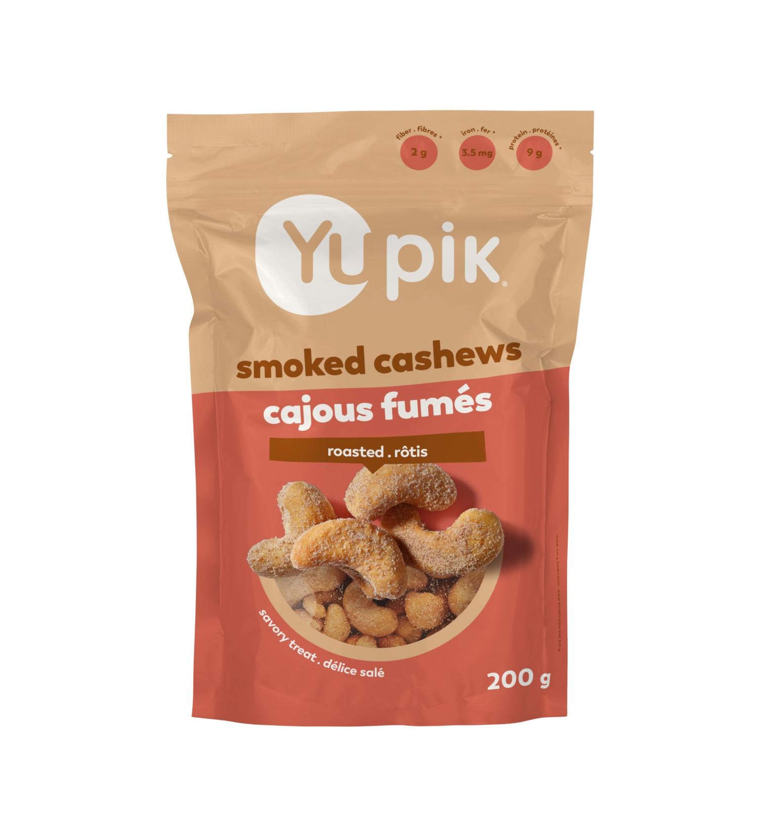 Yupik Smoked Cashews 200 g Crunchy Savory Snack Made with Natural Ingredients Smoky Seasoning Unique Snack Perfect for Parties and Game Night - Buy Online on GoSupps.com