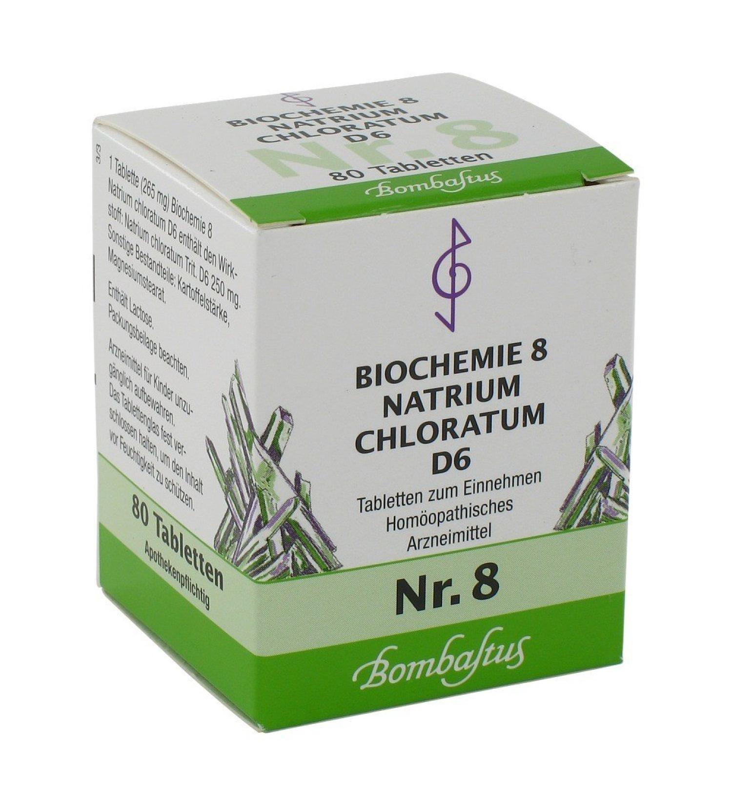 Biochemistry 8 Natrium Chloratum D 6 Tablets
