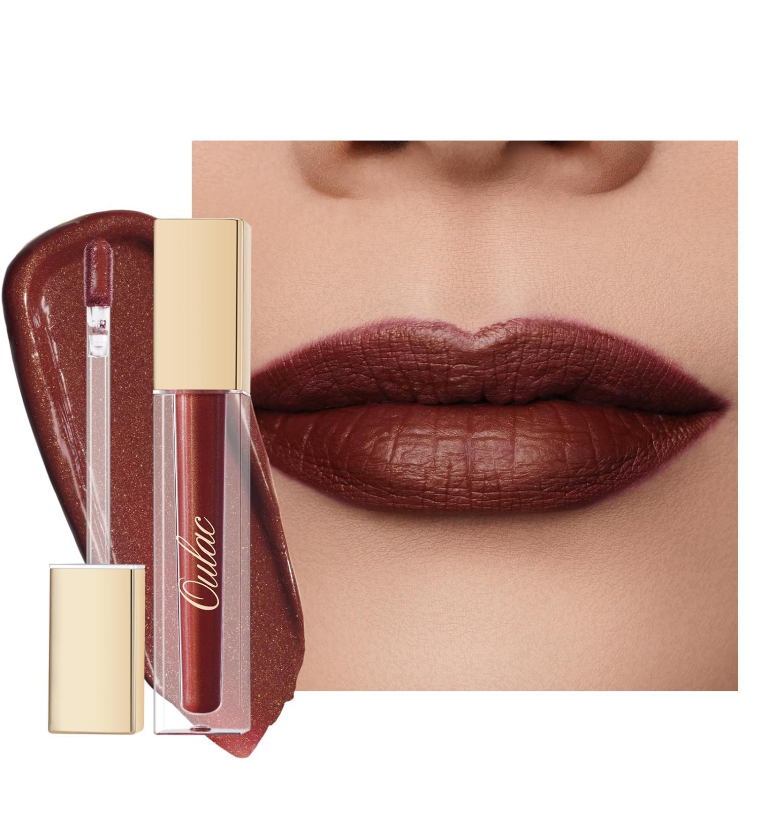 Oulac Liquid Matte Lipstick M03 - Exotic Kiss | Long-Lasting Vegan Gluten-Free Brown Lipstick with Precise Applicator - Buy Online on GoSupps.com