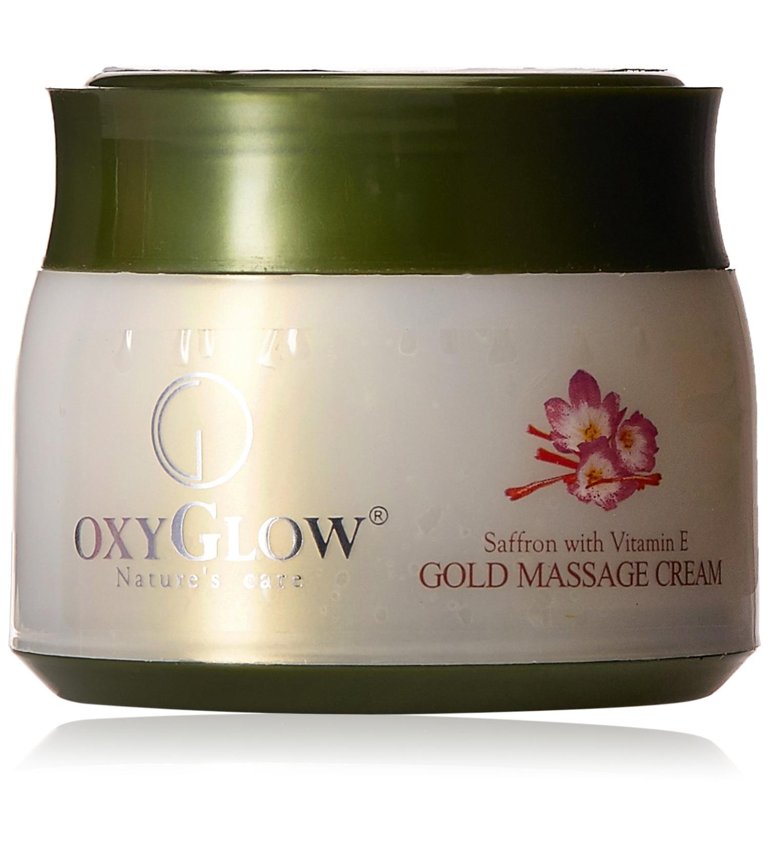 Saffron and Gold Vitamin E Massage Cream - 200G | Nourish Skin & Relax | International Shipping - Buy Online on GoSupps.com