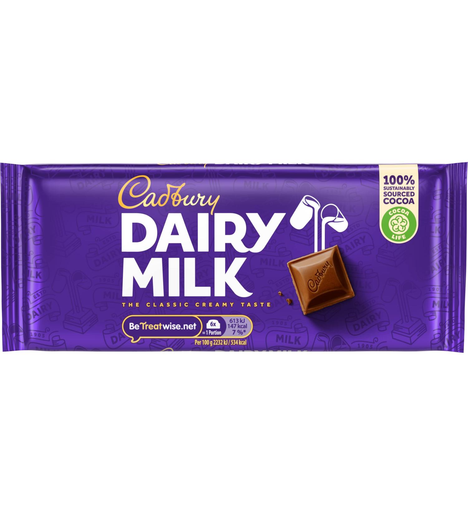 Cadbury Cadbury - Chocolat au lait Dairy Milk - 200 g