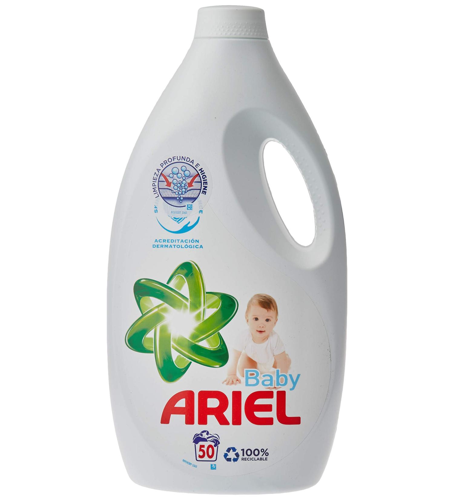 Ariel Baby Liquid Detergent 2.75L - 50 Washes | Gentle Cleaning for Baby Clothes | International Shipping Available - Buy Online on GoSupps.com