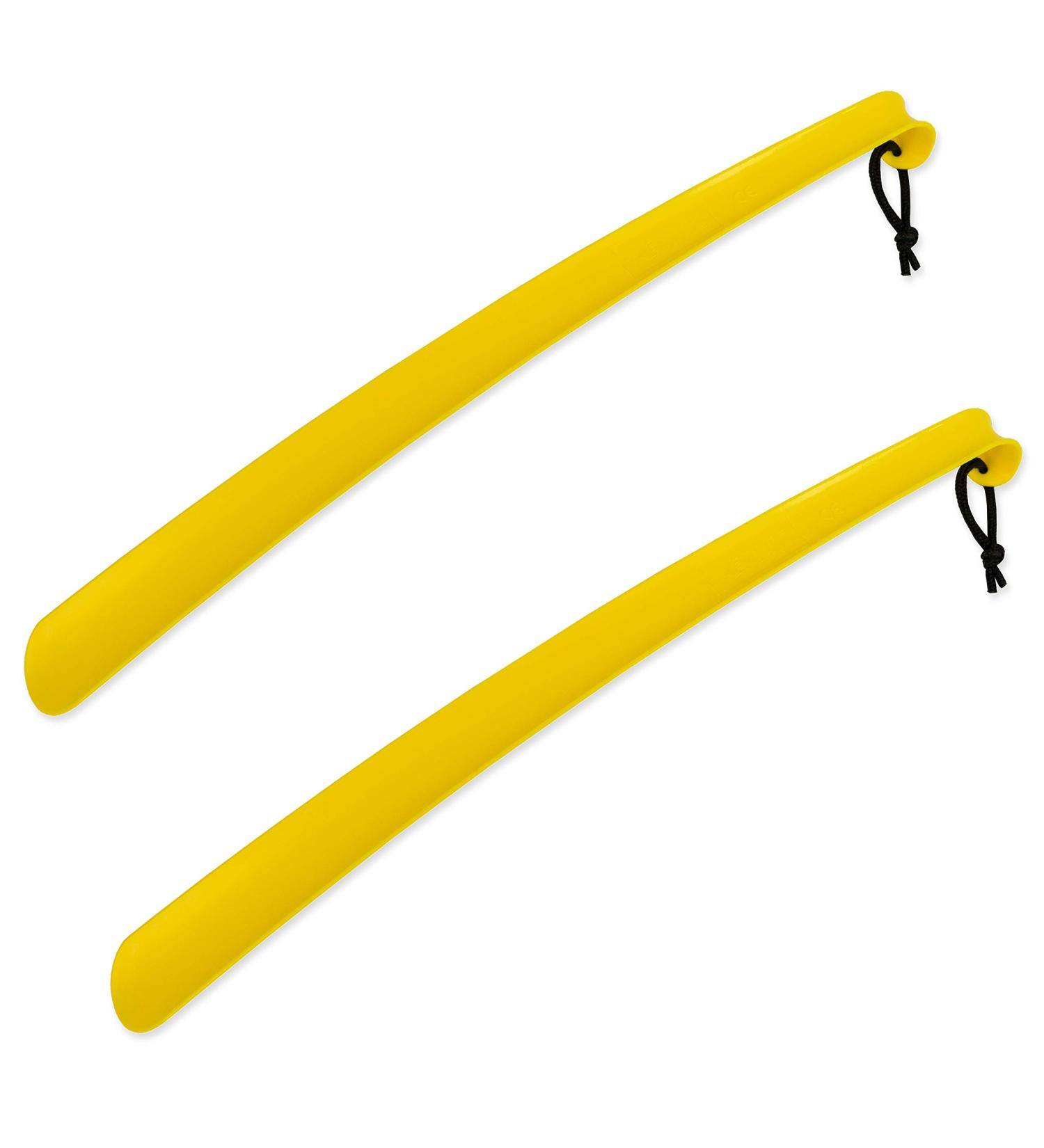 RMS 2 Pack Extra Long Handled Shoe Horn - 24 Curved Handle with Hang Up Strap - Buy Online on GoSupps.com