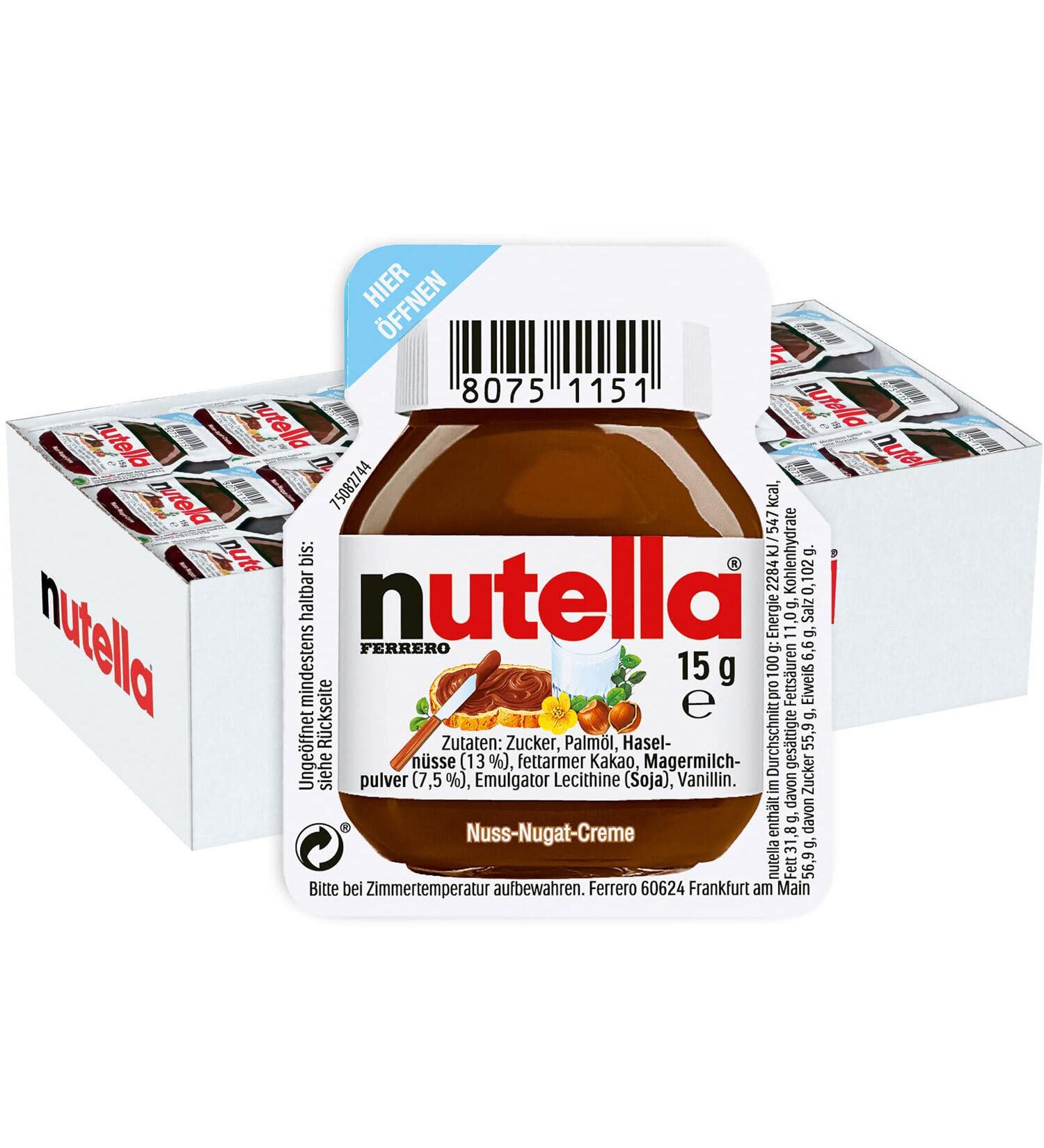 Buy Nutella Portions 120x15g Individually Wrapped Chocolate Hazelnut Spread | International Shipping Available - Buy Online on GoSupps.com