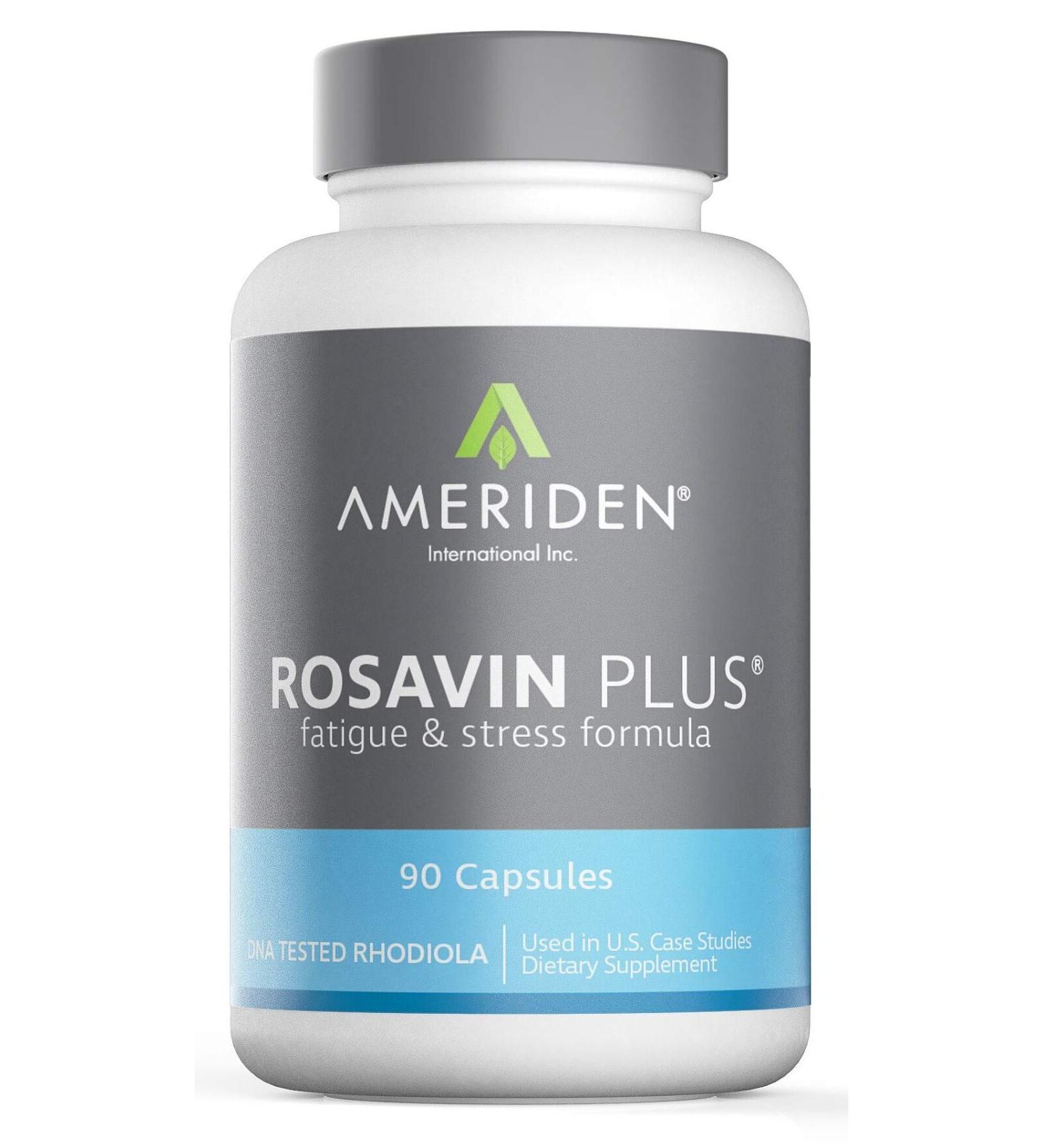 Rosavin Plus with Electrolytes - Siberian Rhodiola Rosea 90 V-Capsules 150mg | Ameriden International Inc - Boost Energy & Support Wellness - Buy Online on GoSupps.com