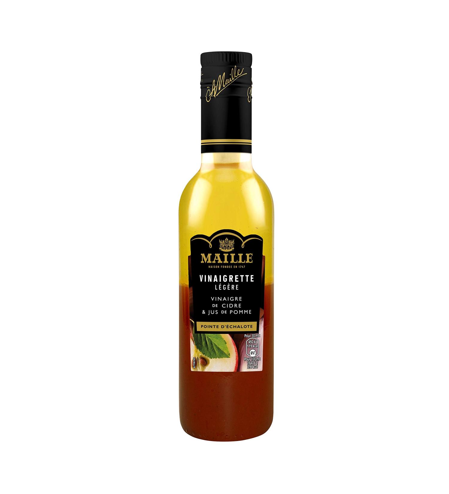 Maille Light Vinaigrette Apple Cider Vinegar Shallot Fruity and Sour Notes 36cL - Buy Online on GoSupps.com