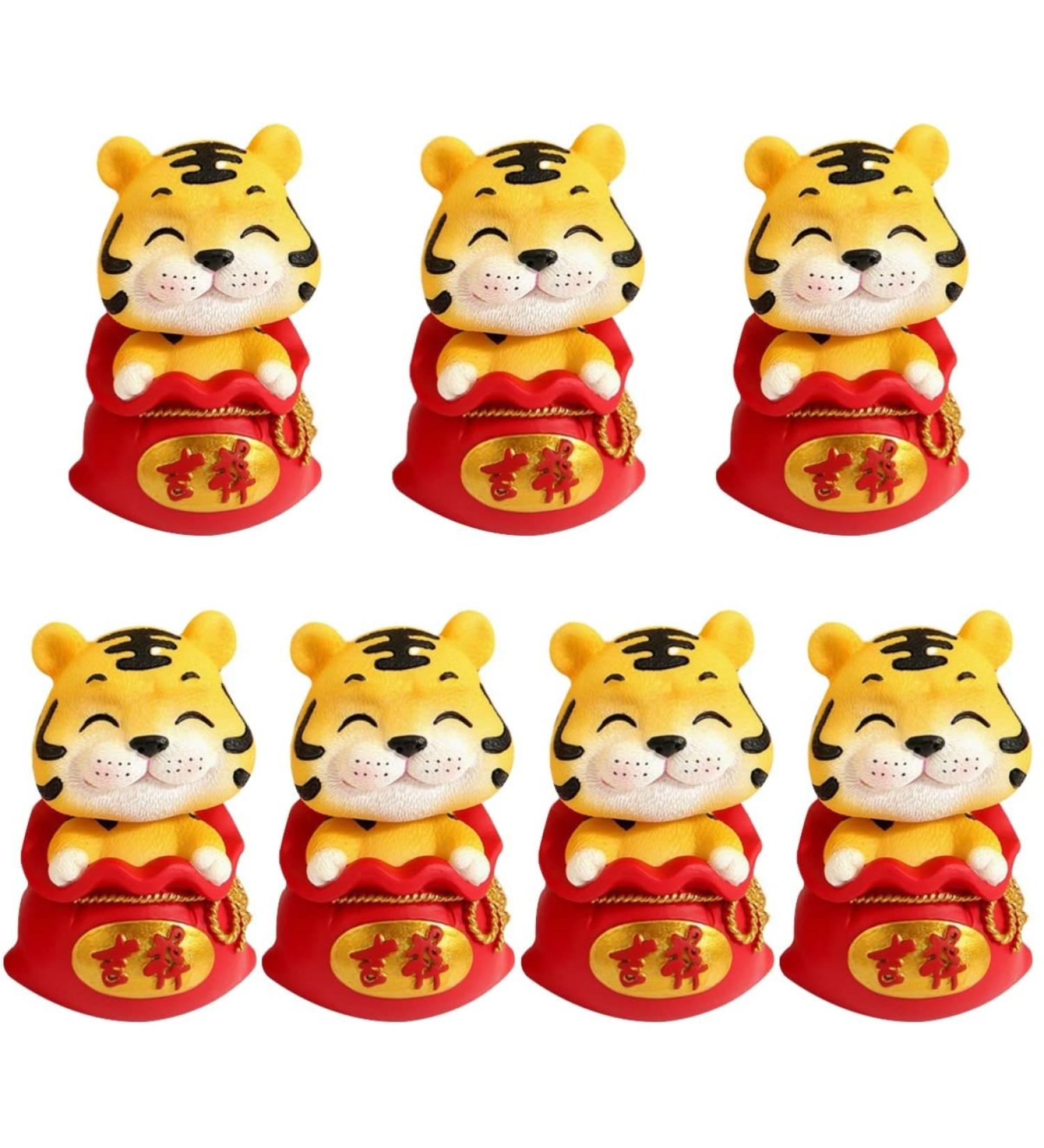 Artibetter Crutches 7pcs Office Swinging The Sculpture Home Good Scene Layout Ornaments for Adorable Dancing Shape Zodiac Statue Gifts Adornment Car Christmas in Cartoon Miniature Present Sculptures Red 1x7pcs 6X6X9.5CMx7pcs - Buy Online on GoSupps.com