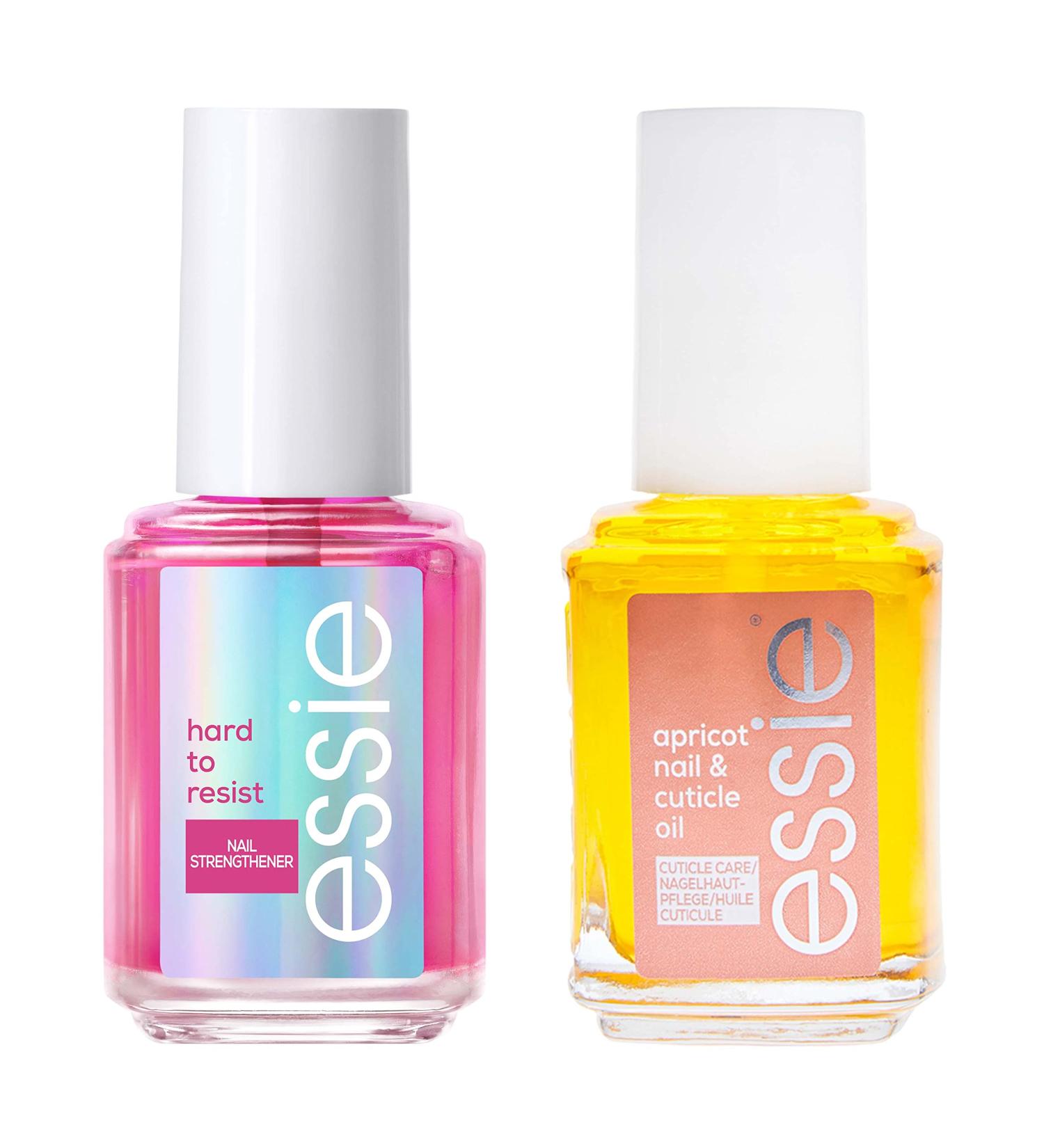 Essie Nail Care Kit | Hard to Resist Nail Strengthener & Apricot Cuticle Oil | 8-Free Vegan - Buy Online on GoSupps.com