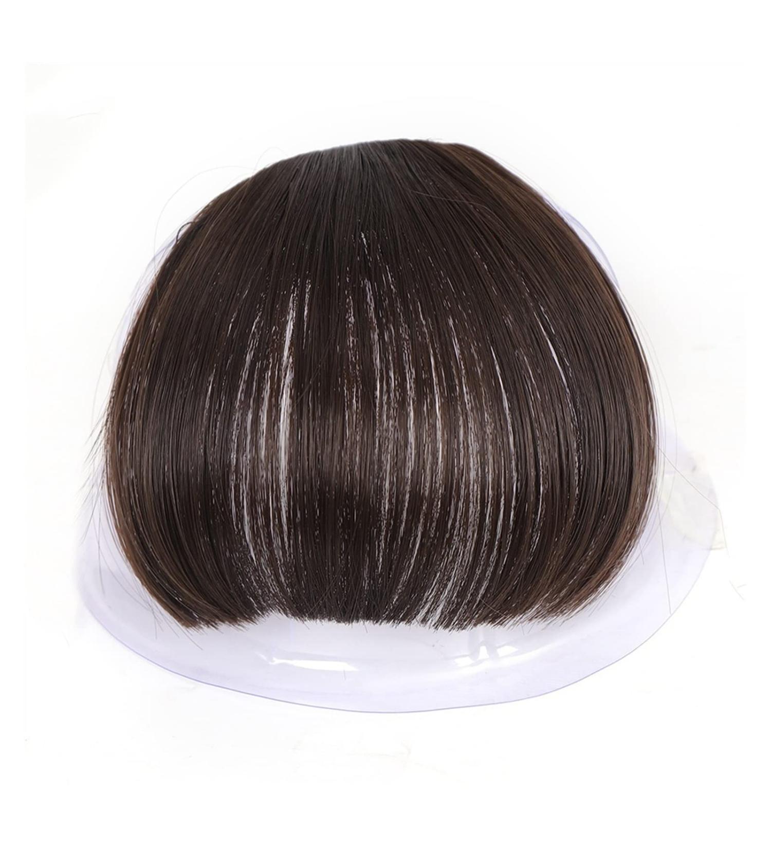 Bangs Hair Clip Hair Clip in Bangs Thick Flat Hairpieces Fringe Bangs Synthetic Fake Clip in Natural Neat Bangs Invisible one Piece Hair for Daily Wear Popular Cosplay Bangs Clip in Hair (Color : 4) - Buy Online on GoSupps.com