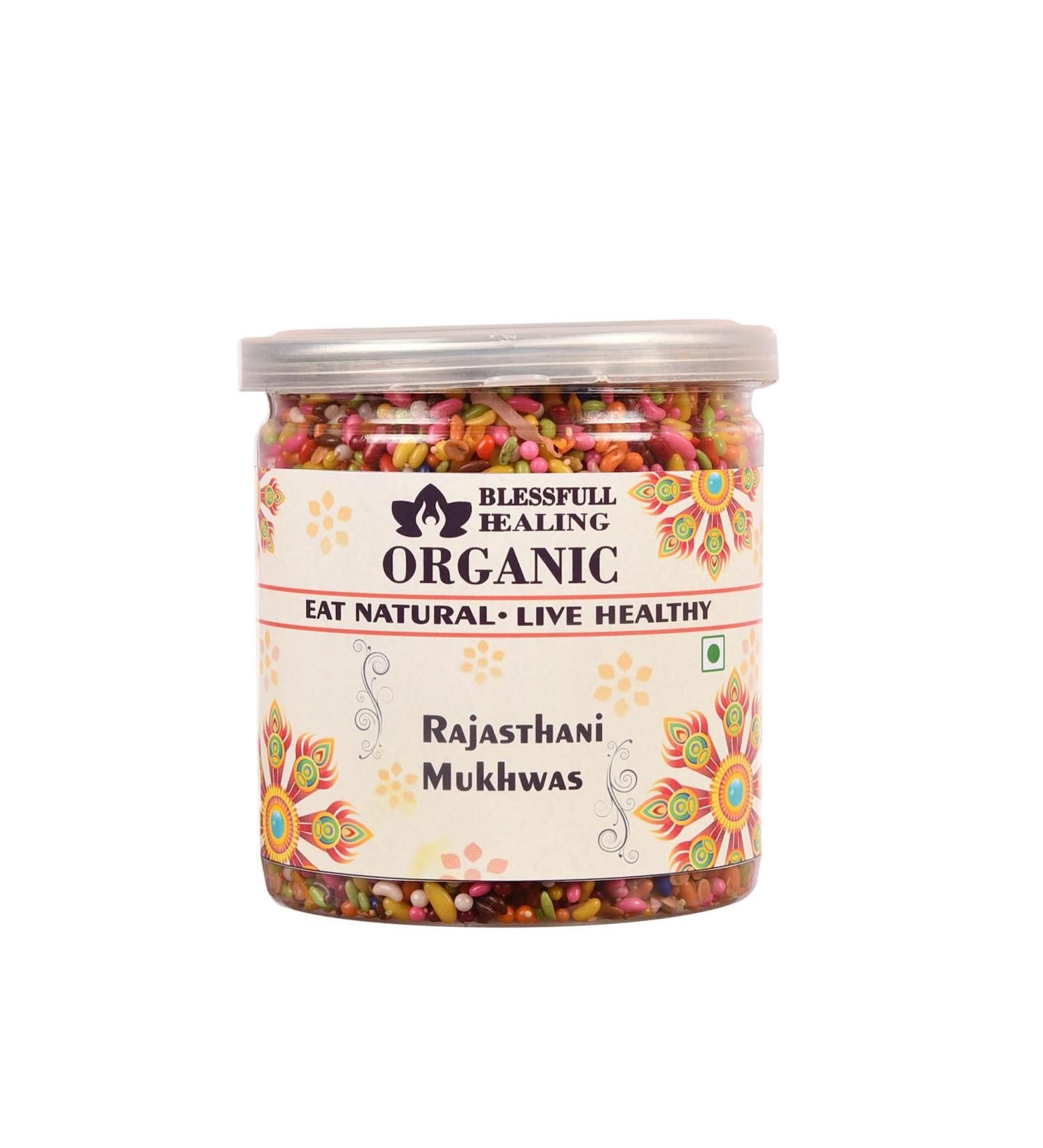 Blessfull Healing Organic Rajasthani Mukhwas 400 Gram Airtight Container - Buy Online on GoSupps.com