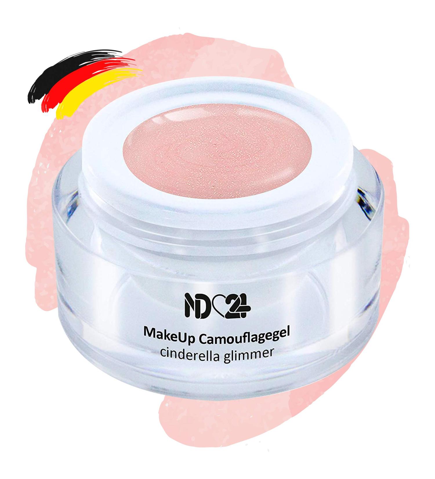 ND24 Naildesign Camouflage Gel - Vegan Cover Gel for Geln gel | Structure Gel for Baby Boomer Nails - Made in Germany (5ml | Cinderella Glimmer) - Shop Now! - Buy Online on GoSupps.com
