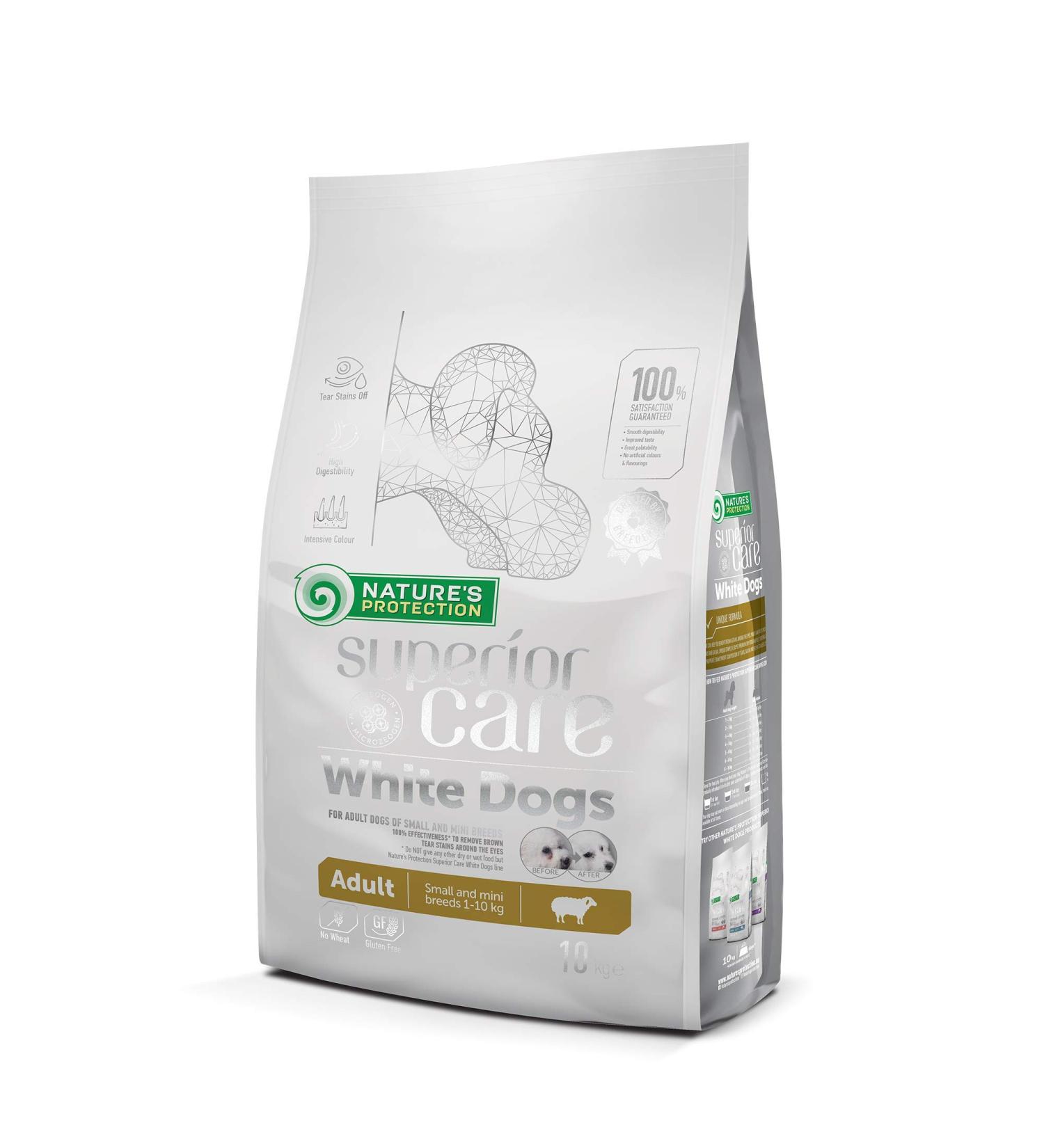 Nature's Protection Superior Care White Dog Small Breed Adult Feed 1st Pack (1 x 10 kg) - Buy Online on GoSupps.com