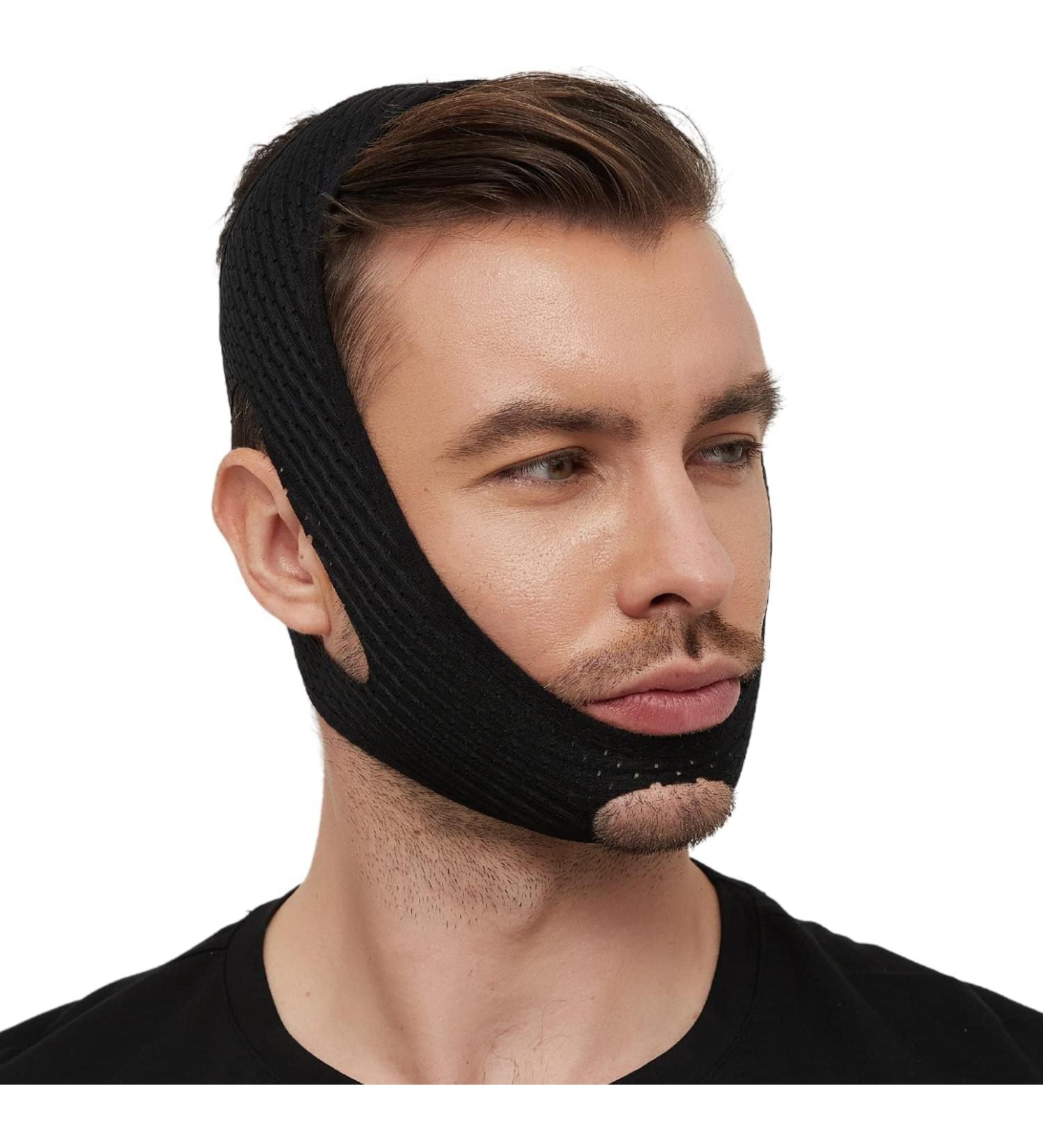 Keepaty Anti Snoring Chin Strap - Large, Adjustable & Breathable - Reduce Snoring and Improve Sleep - Sleep Apnea Mask for Men Women Kids - Black - Buy Online on GoSupps.com