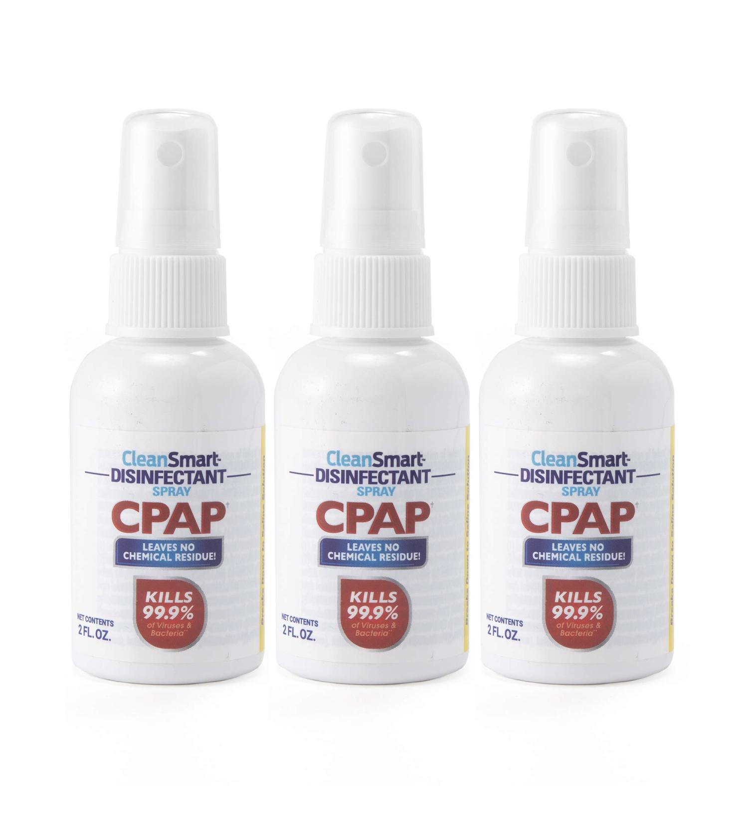 CleanSmart CPAP Disinfectant Spray to Go 2 oz Travel Bottle - Pack of 3 | Portable CPAP Cleaner - Buy Online on GoSupps.com