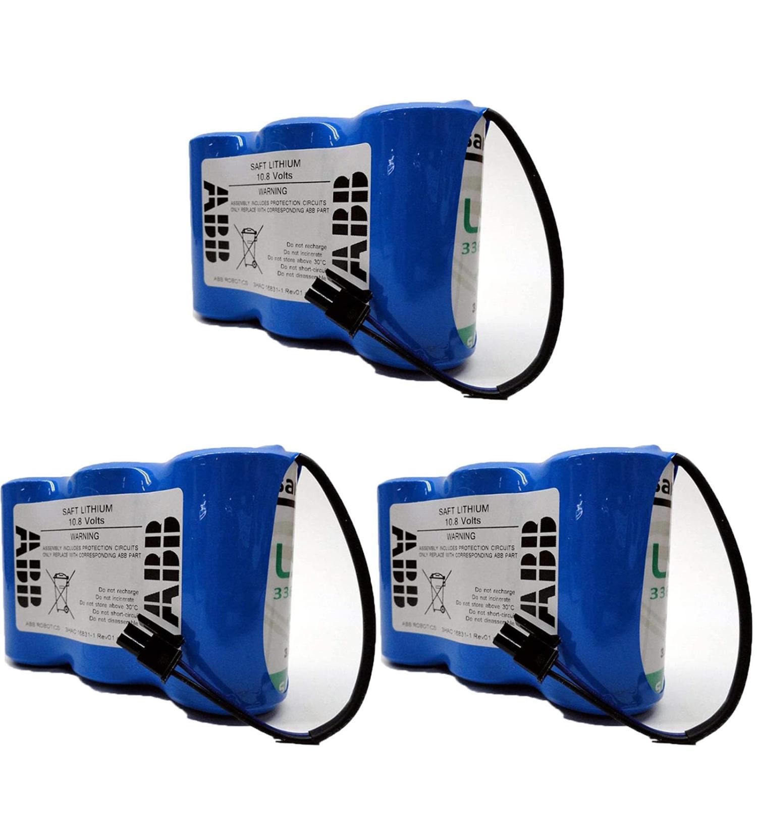 WELLVEUS 3 Pack 3HAC16831-1 Battery for ABB Robot Controller - 10.8V 17Ah International Shipping Available - Buy Online on GoSupps.com