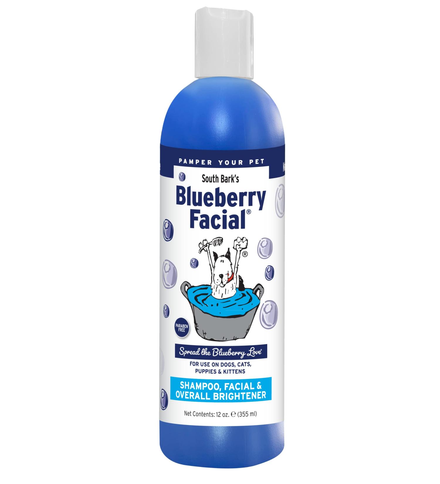 South Bark Blueberry Facial 12 oz | Tear Stain Prevention & Odor Eliminator | Cruelty-Free & Paraben-Free | Made in USA - Buy Online on GoSupps.com